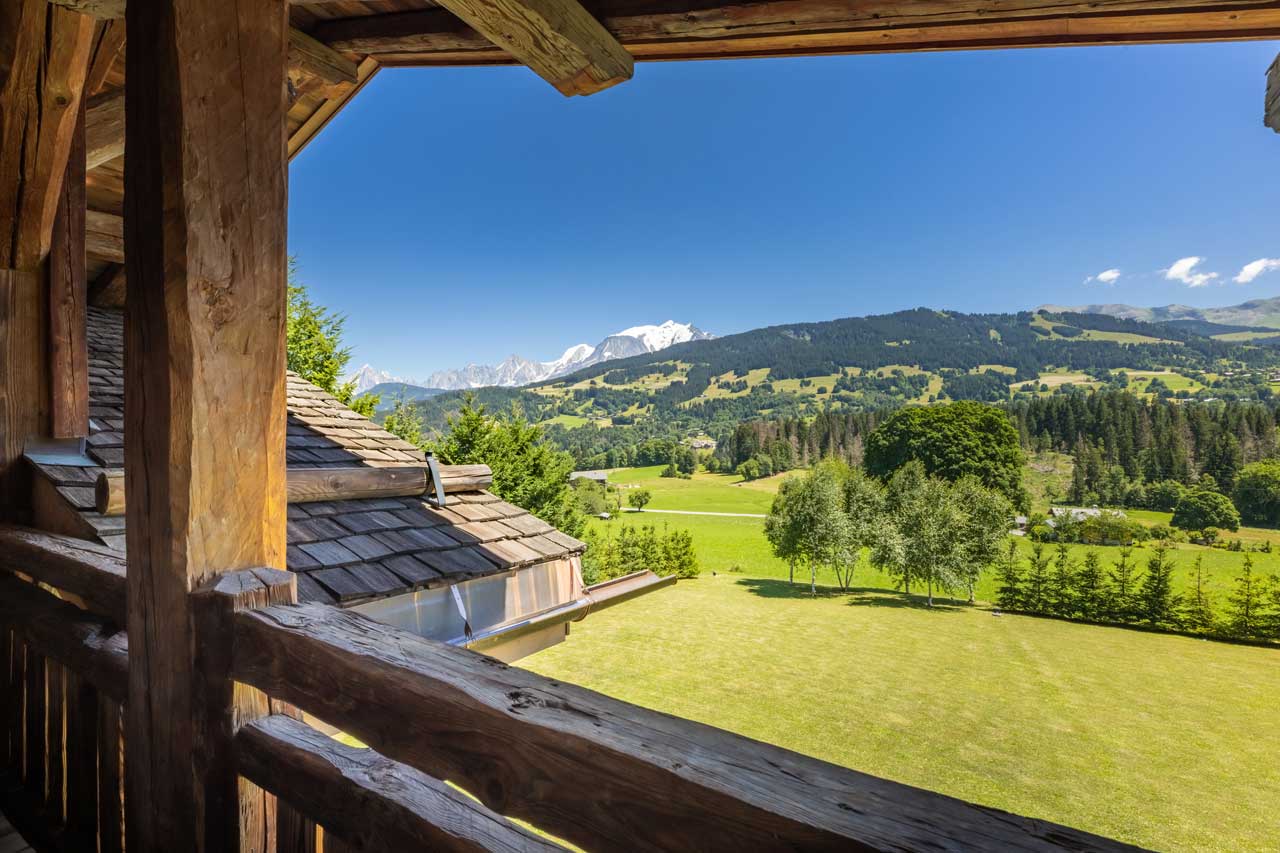 View from balcony at Ultima Megeve