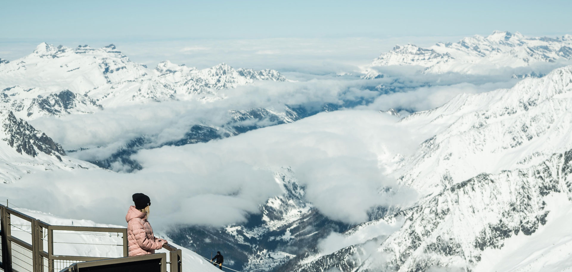 View from Aiguille du Midi in Chamonix