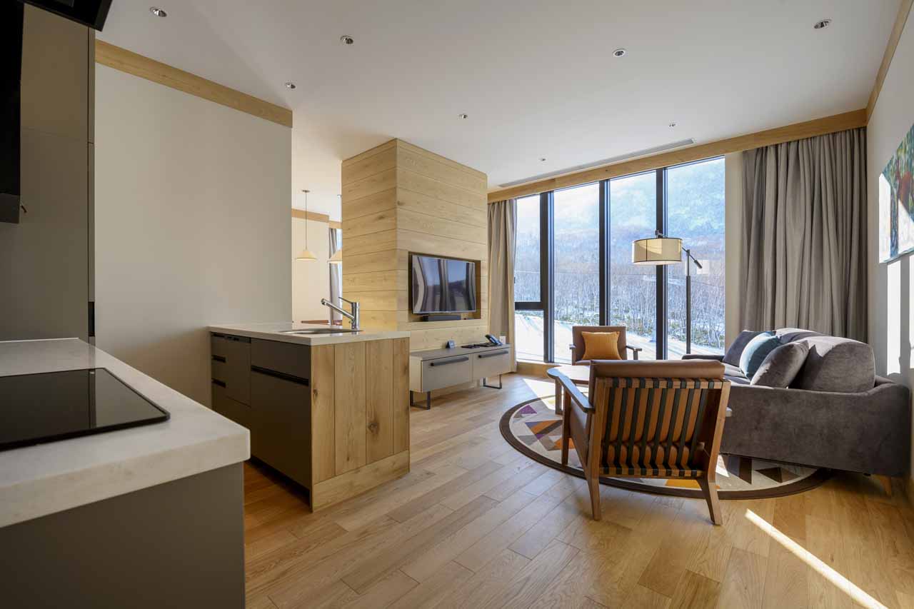 Living area at Yu Kiroro 3 Bedroom Deluxe in Kiroro
