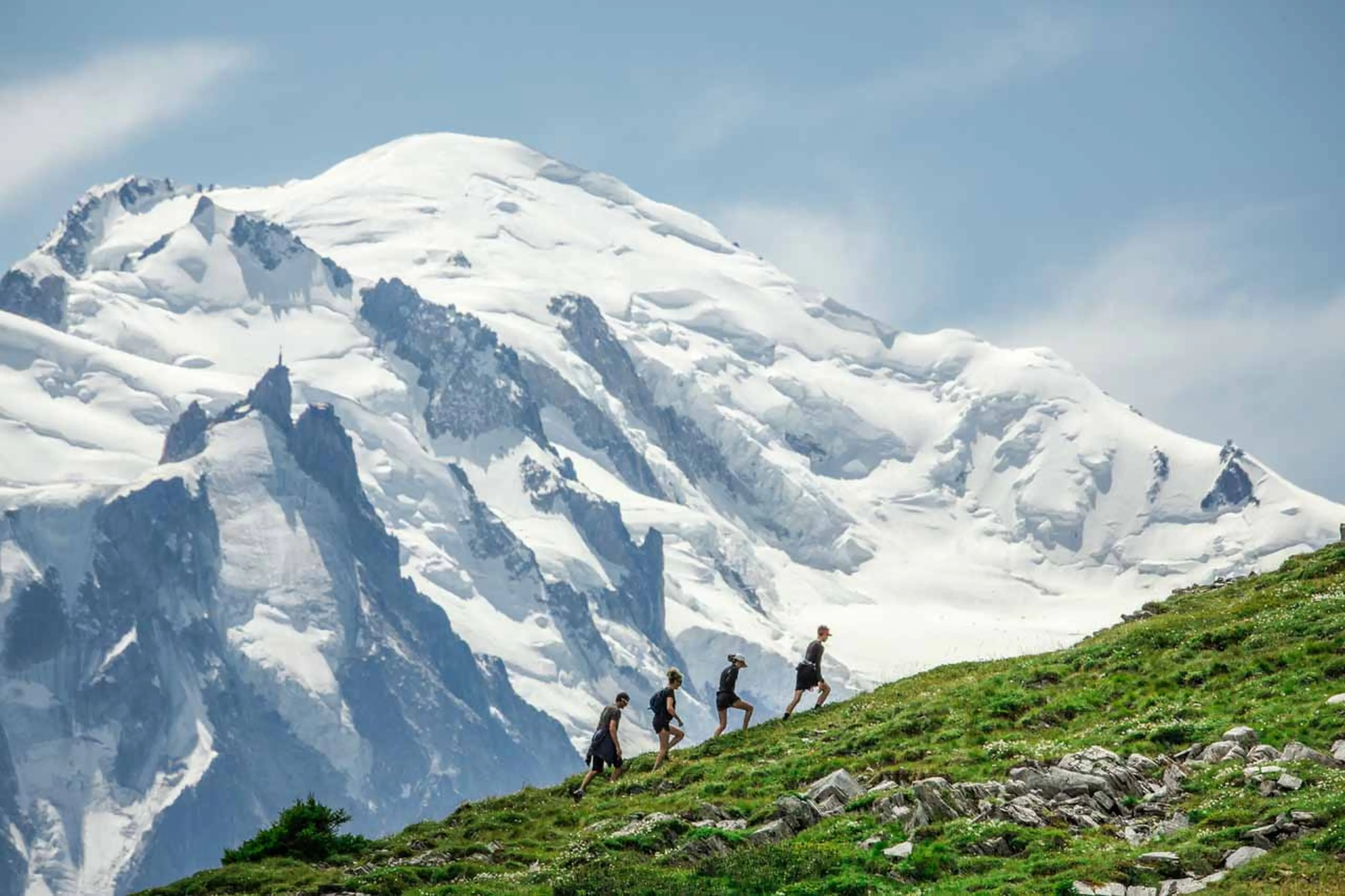 Hiking in Chamonix in summer