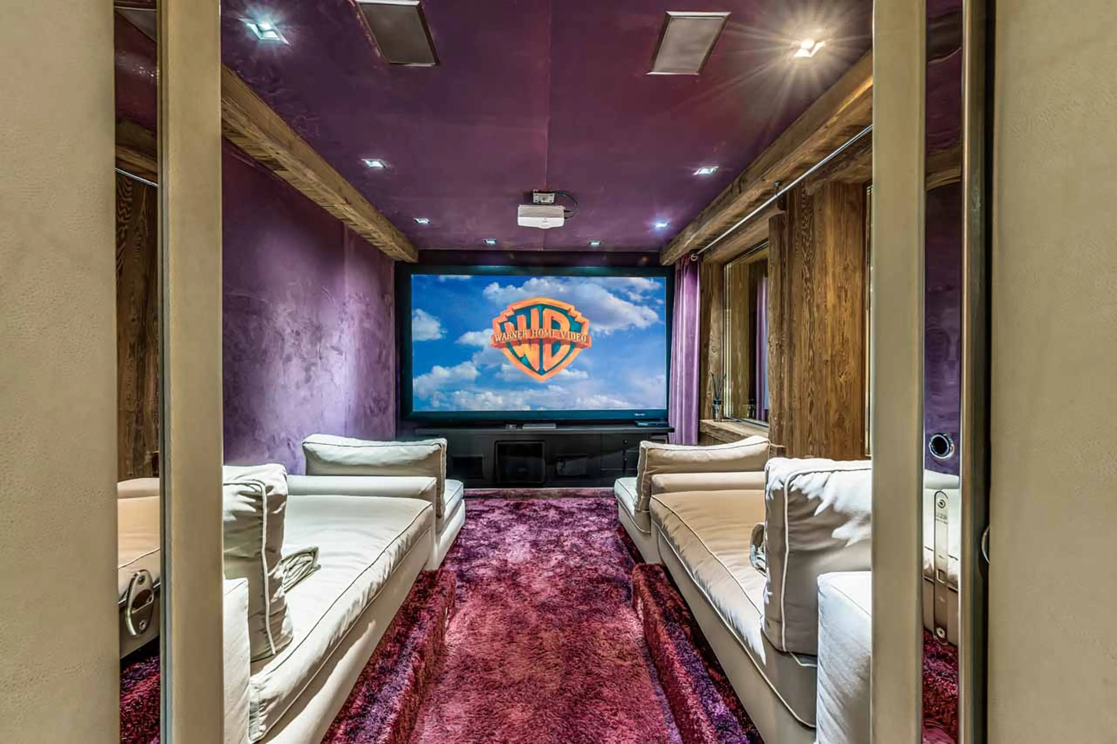 Home cinema in Chalet Carat in Courchevel 1850