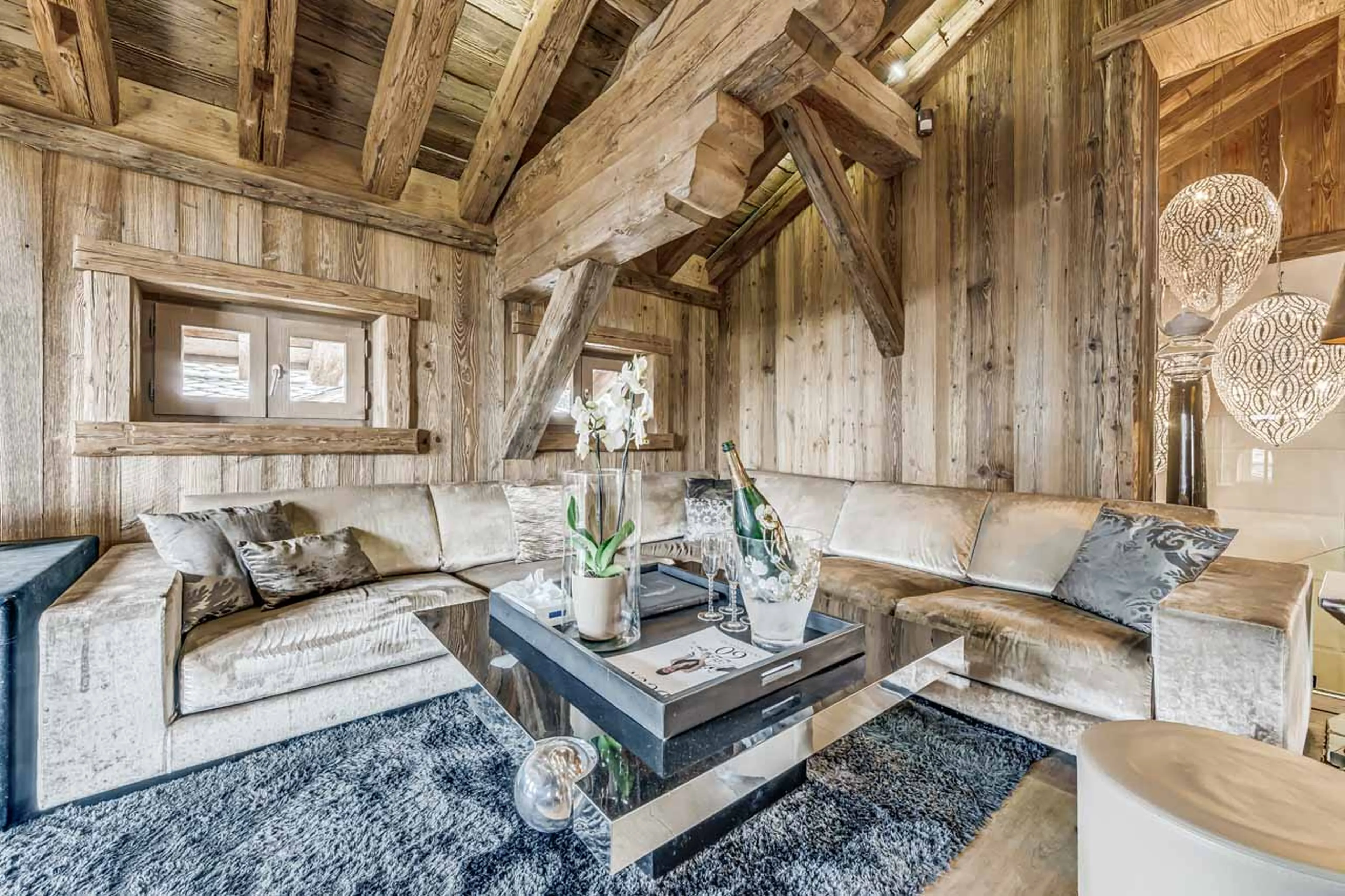 Sofas in Chalet Carat in Courchevel 1850
