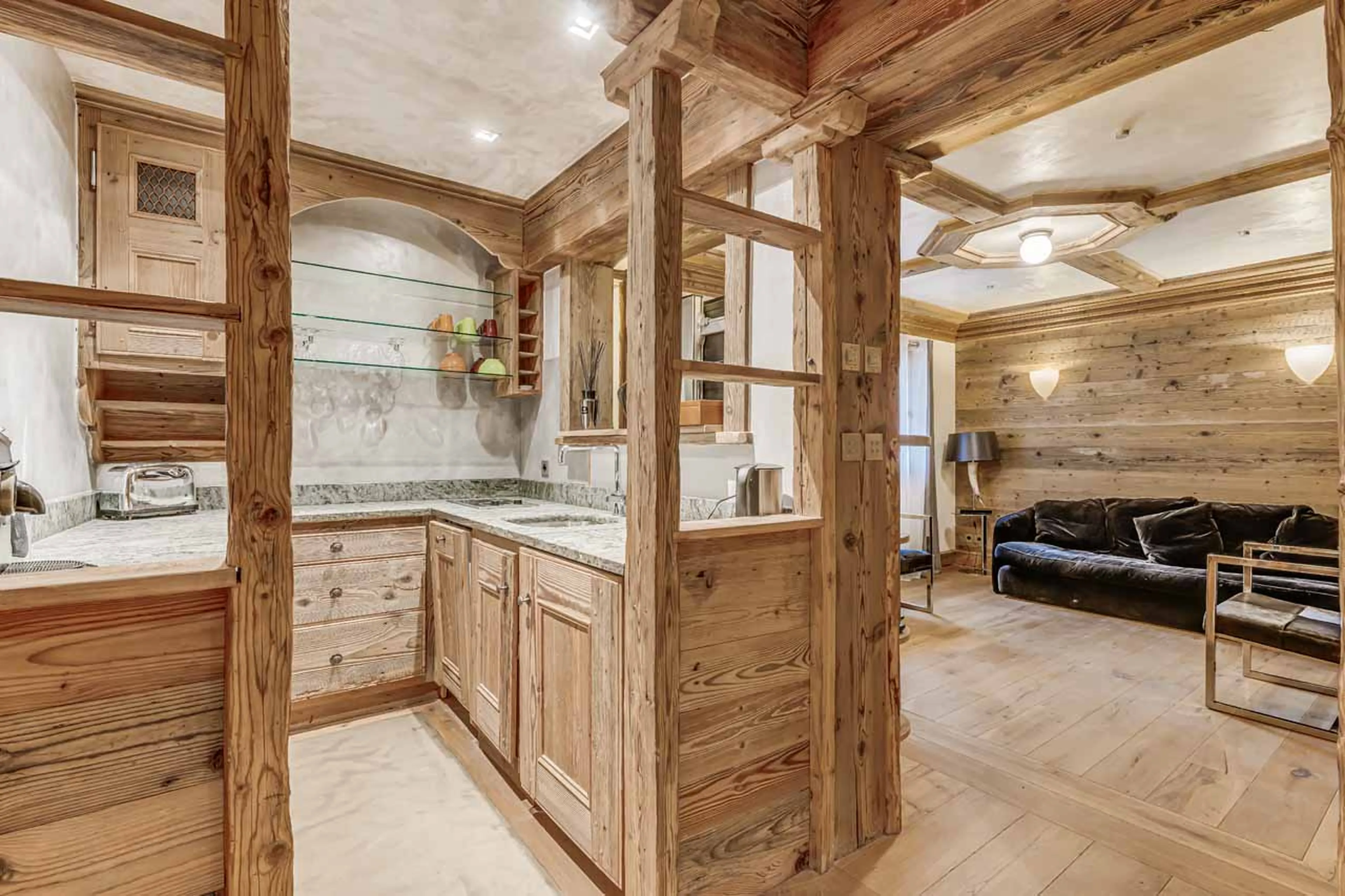 Apartment dining area at Chalet Carat in Courchevel 1850