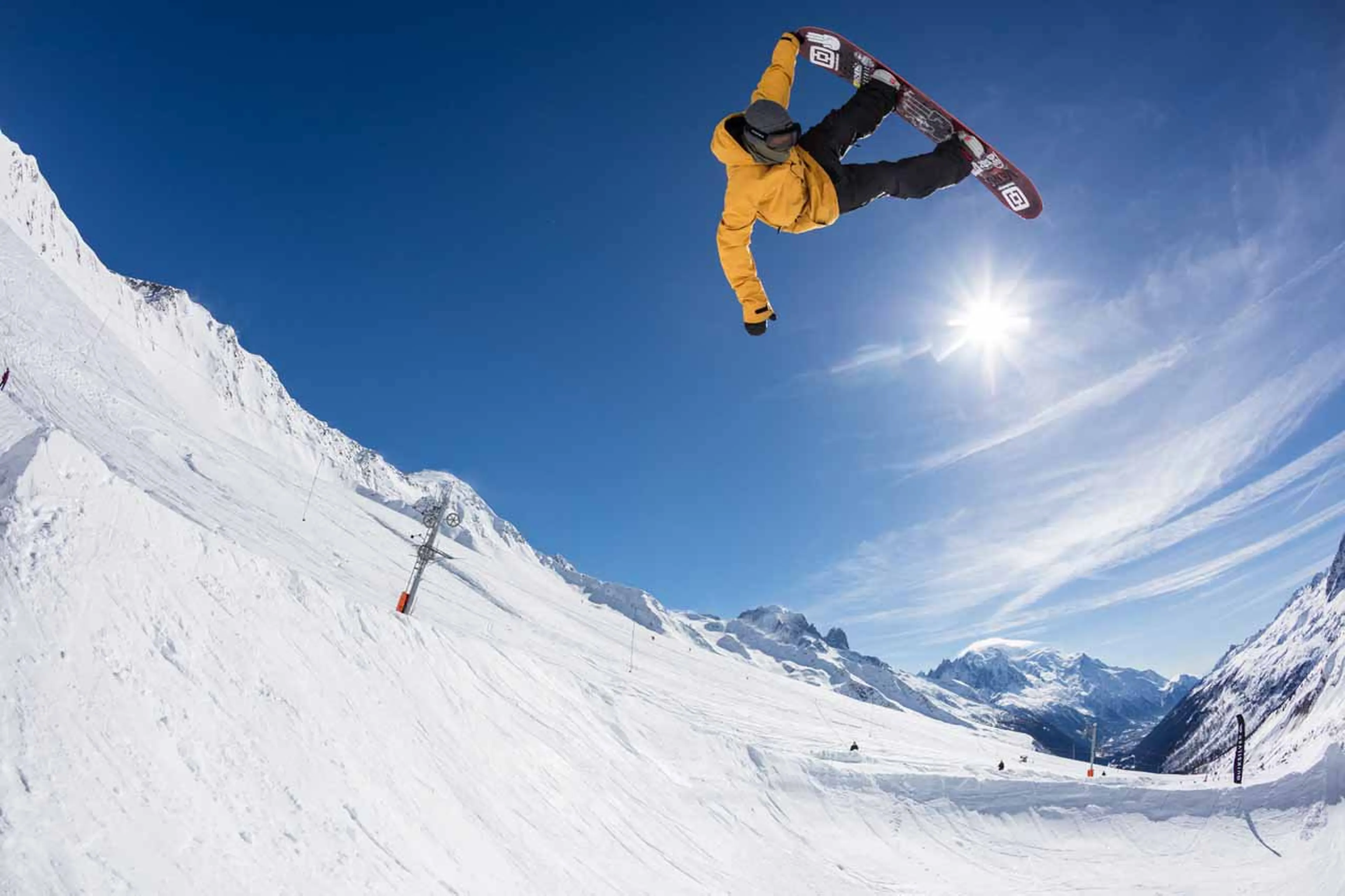 Freestyle skiing in Chamonix