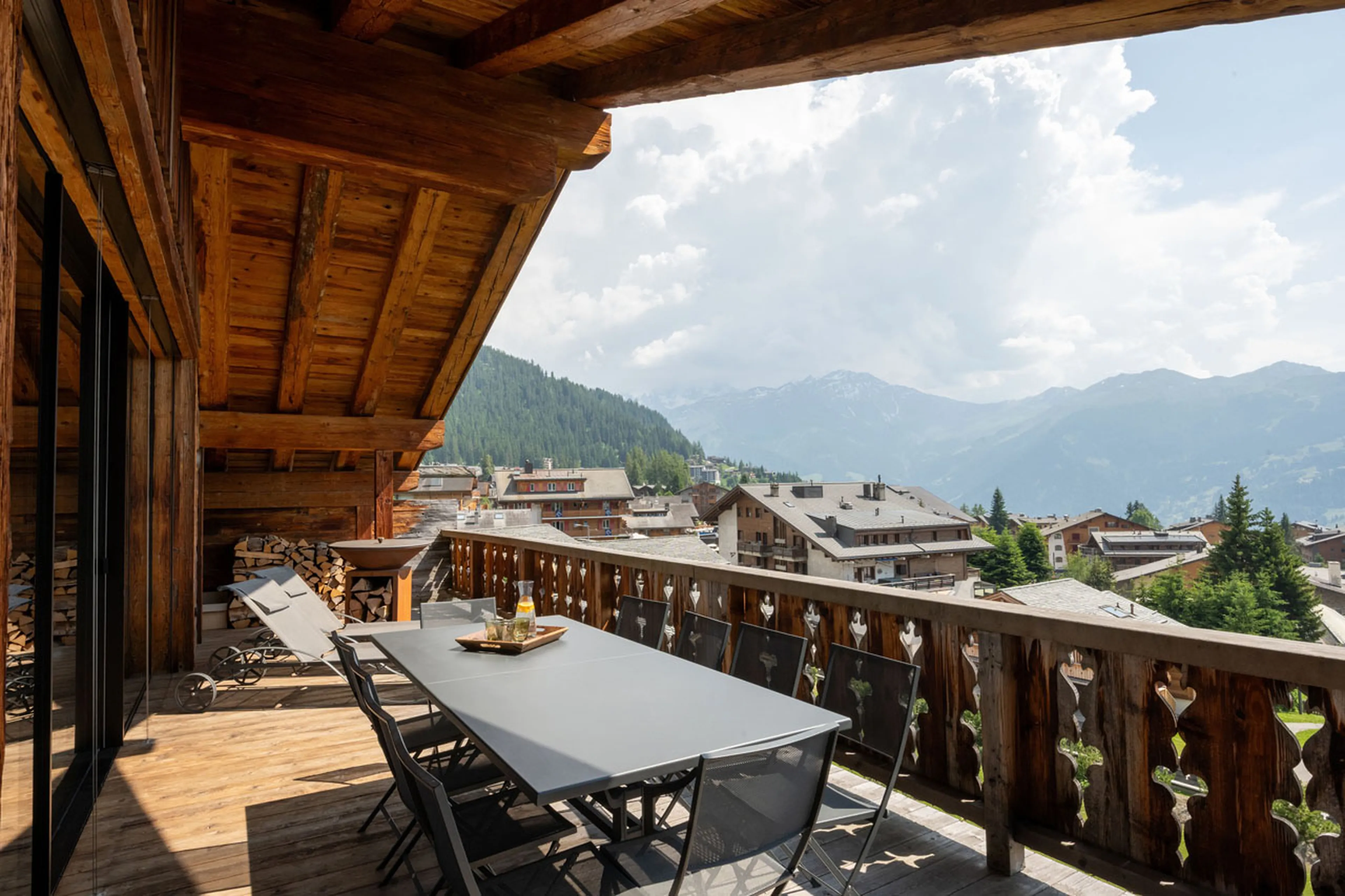 Terrace at Alex Penthouse in Verbier