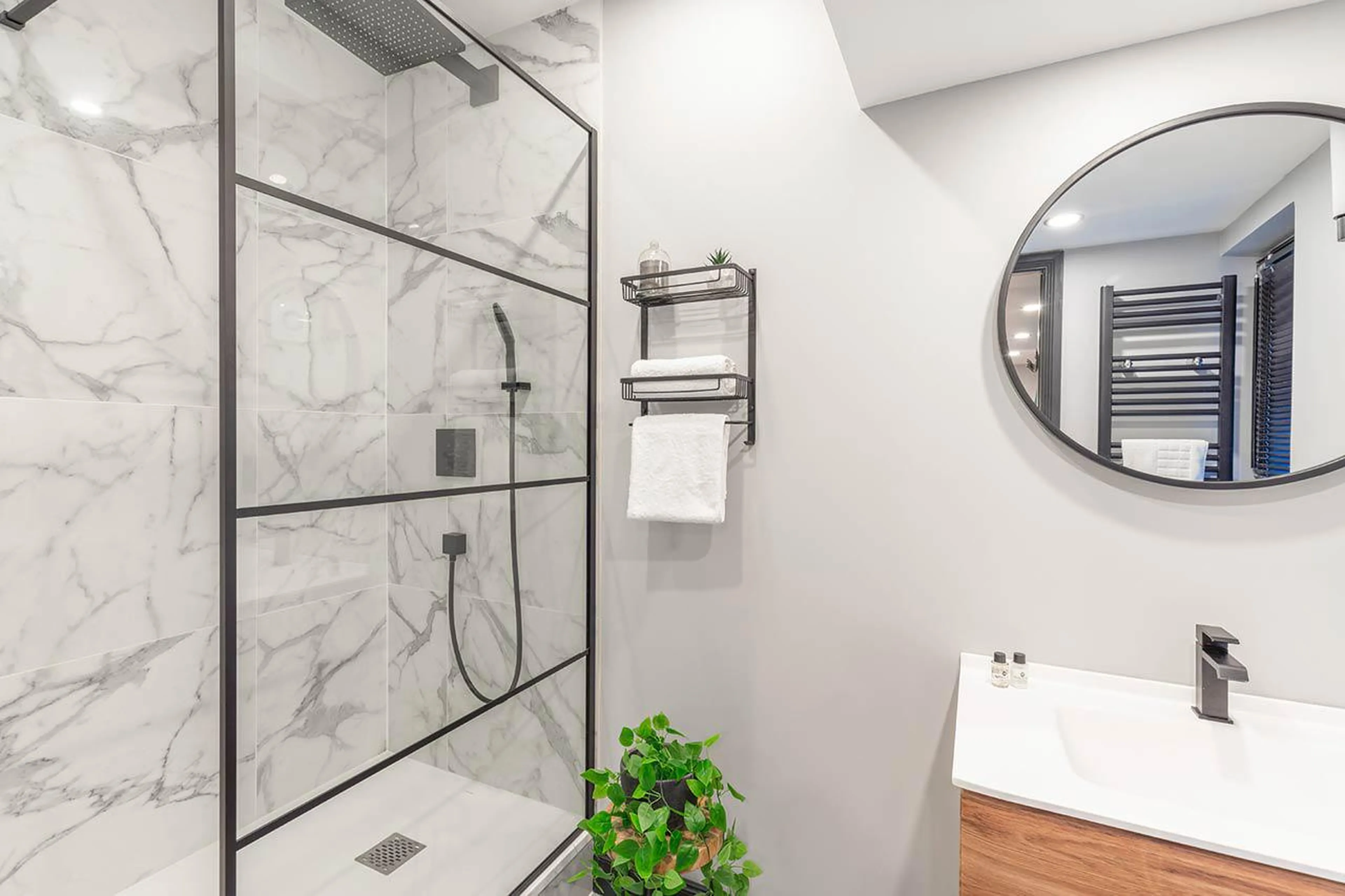 Shower room at Alpine Retreat in Morzine