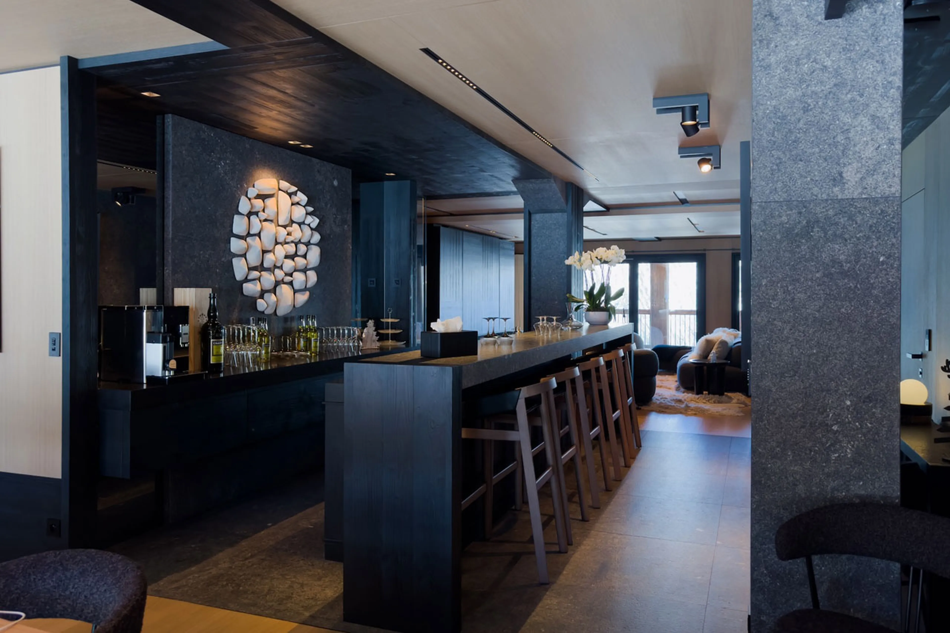 Bar at Altara Penthouse in Courchevel 1850