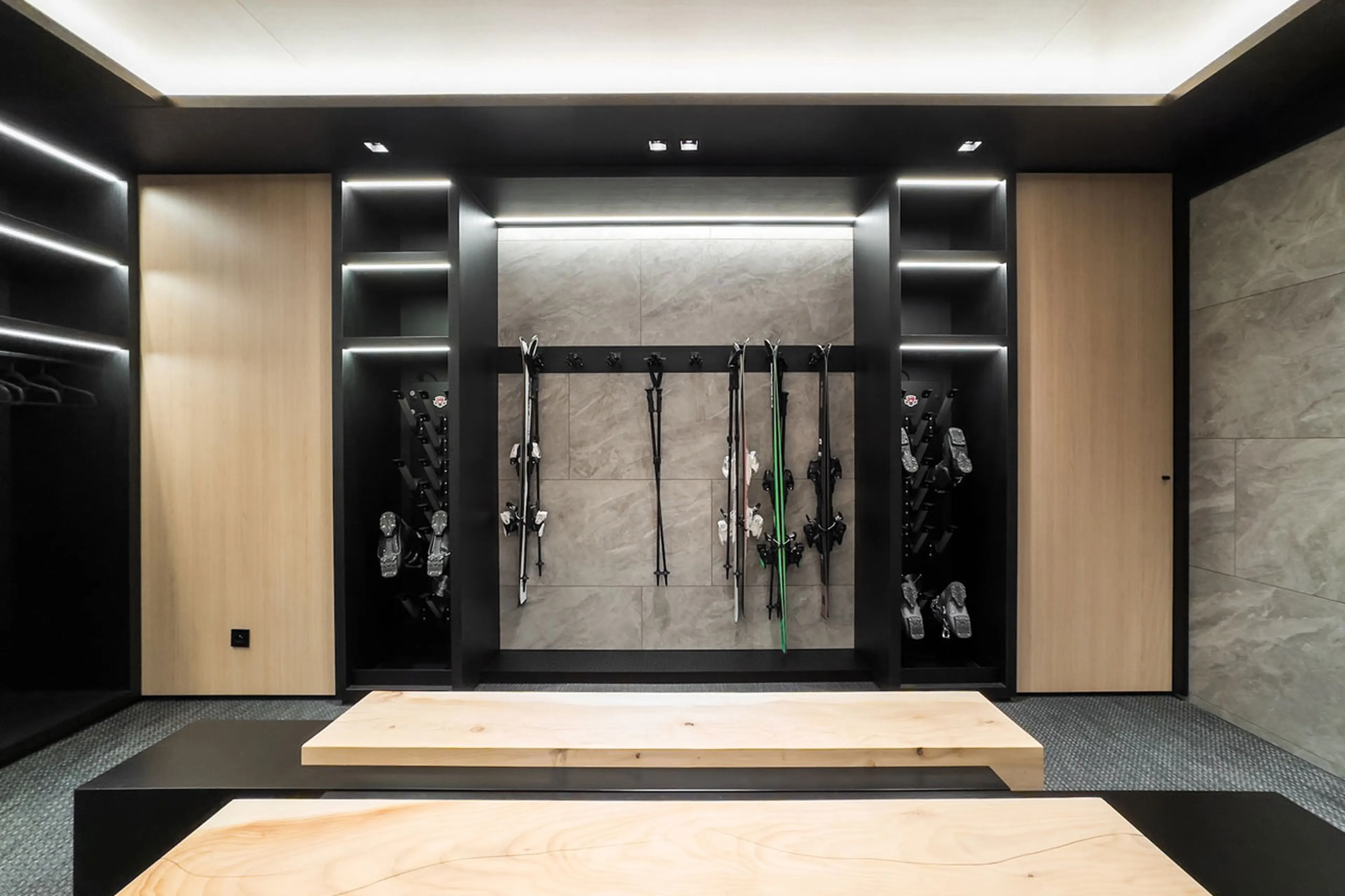 Ski room at Altara Penthouse in Courchevel 1850