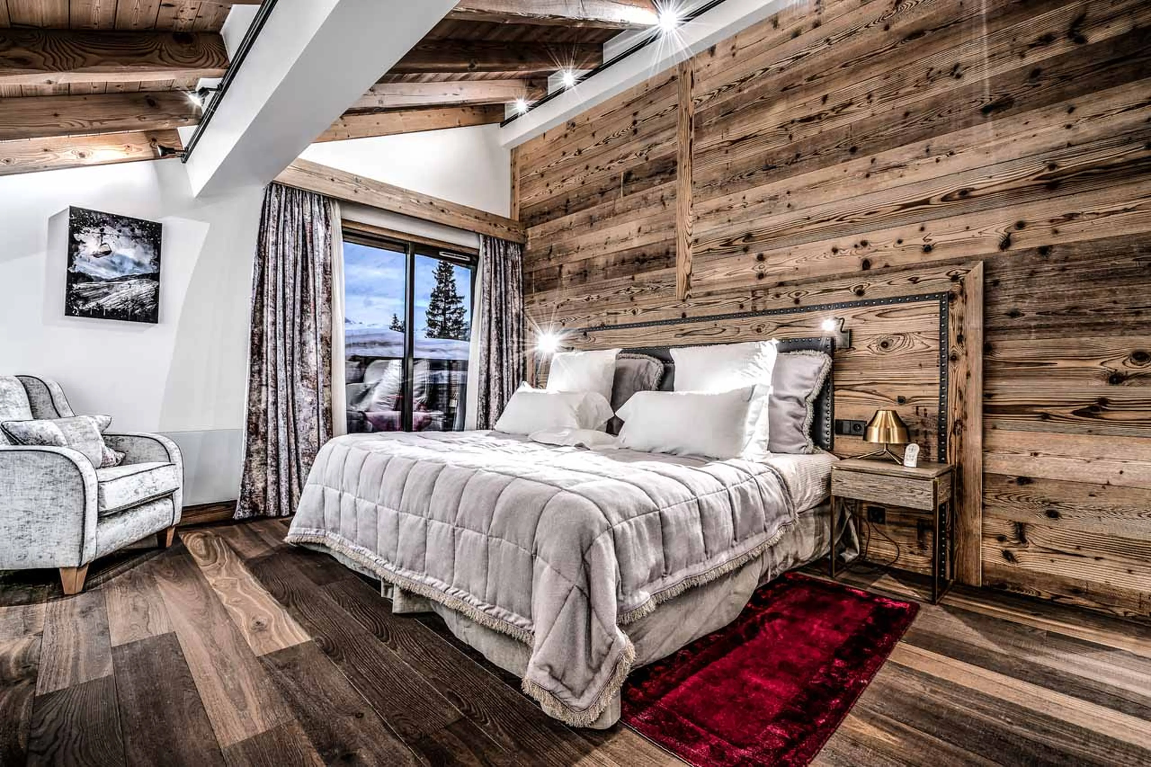 Bedroom three at Apartment No. 209 in Courchevel 1850