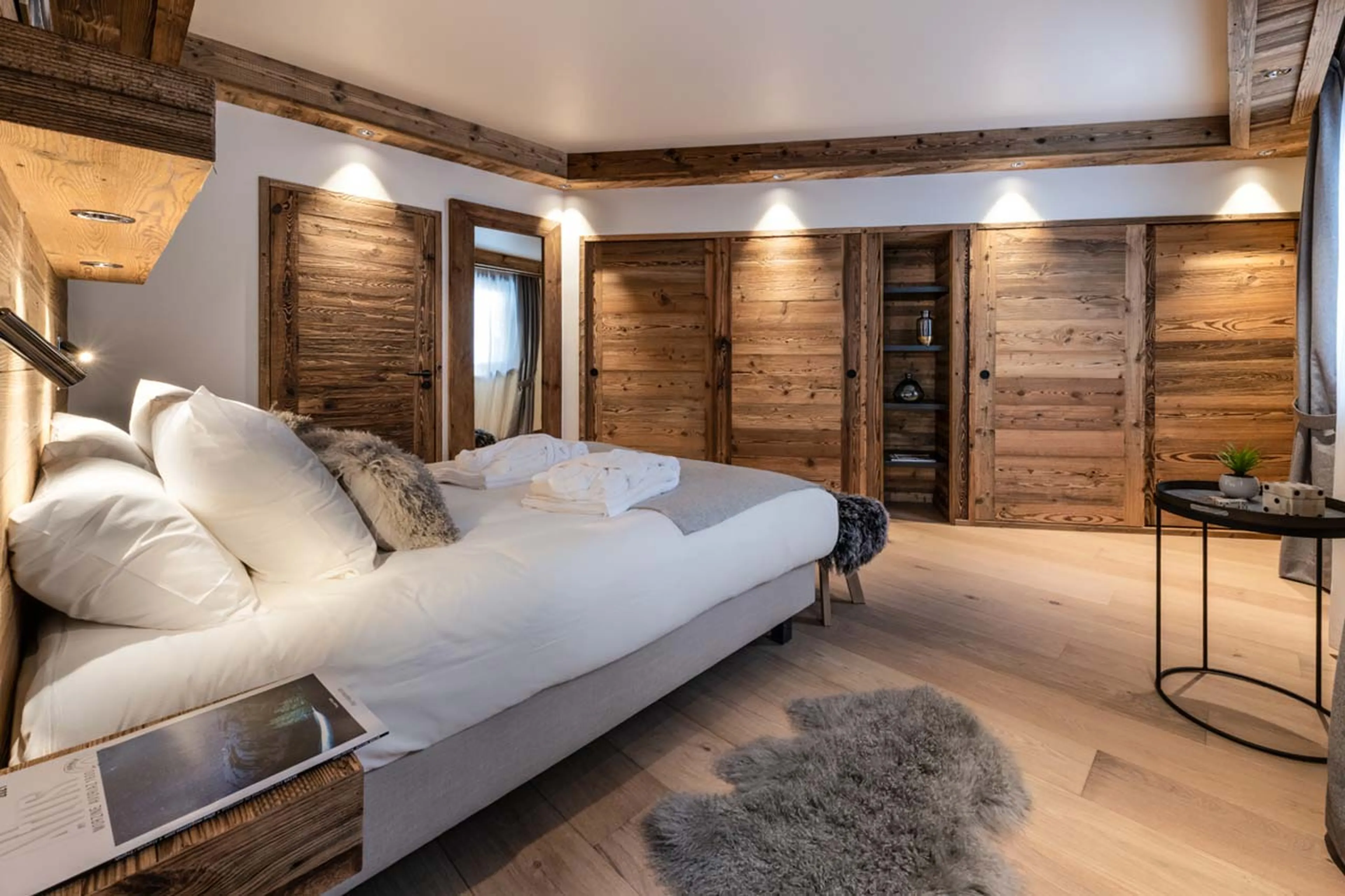 Bedroom one at Alaska Lodge 2 in Val d'Isere