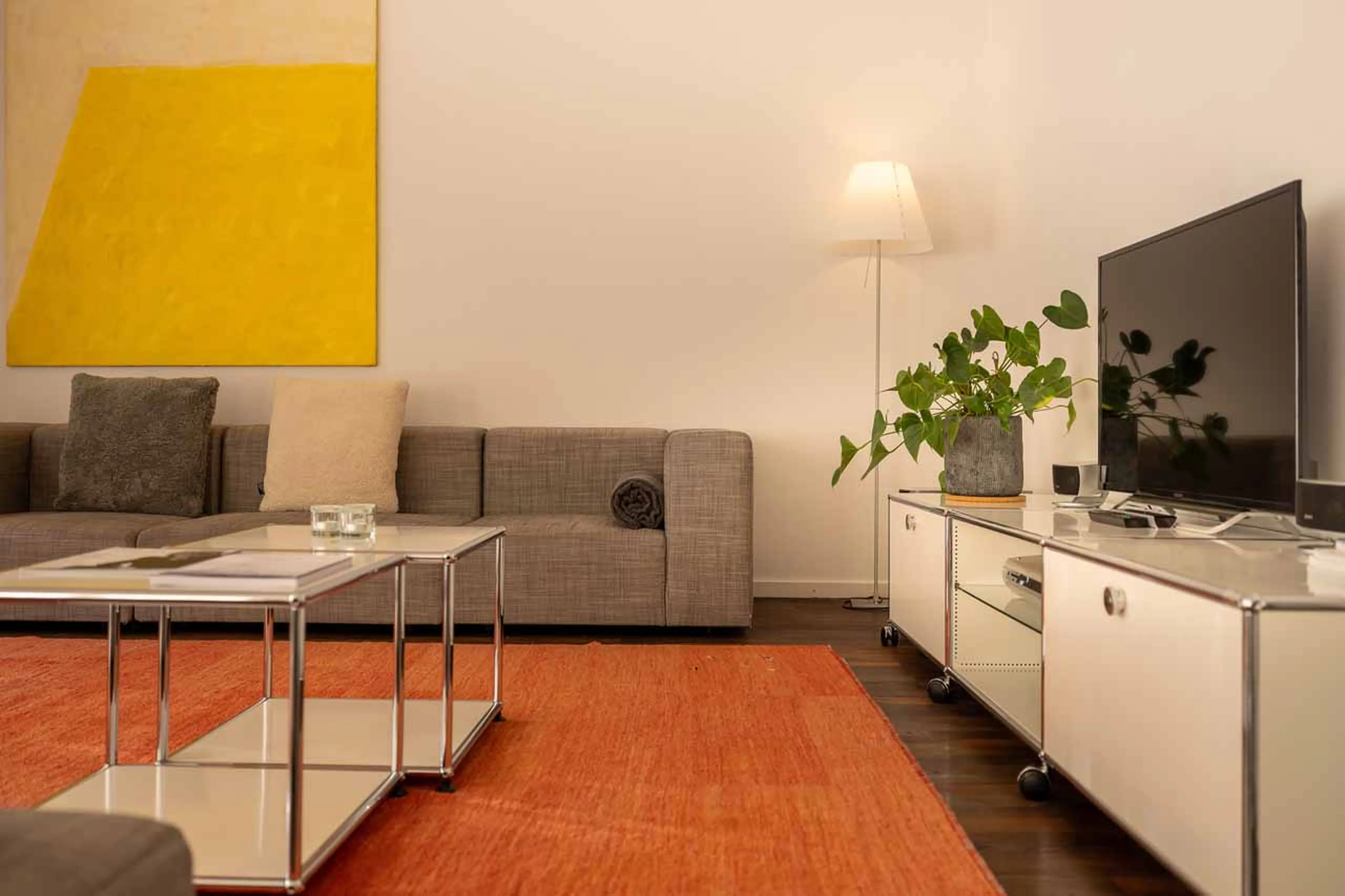 TV in living area of Apartment Altesse 1 in Zermatt