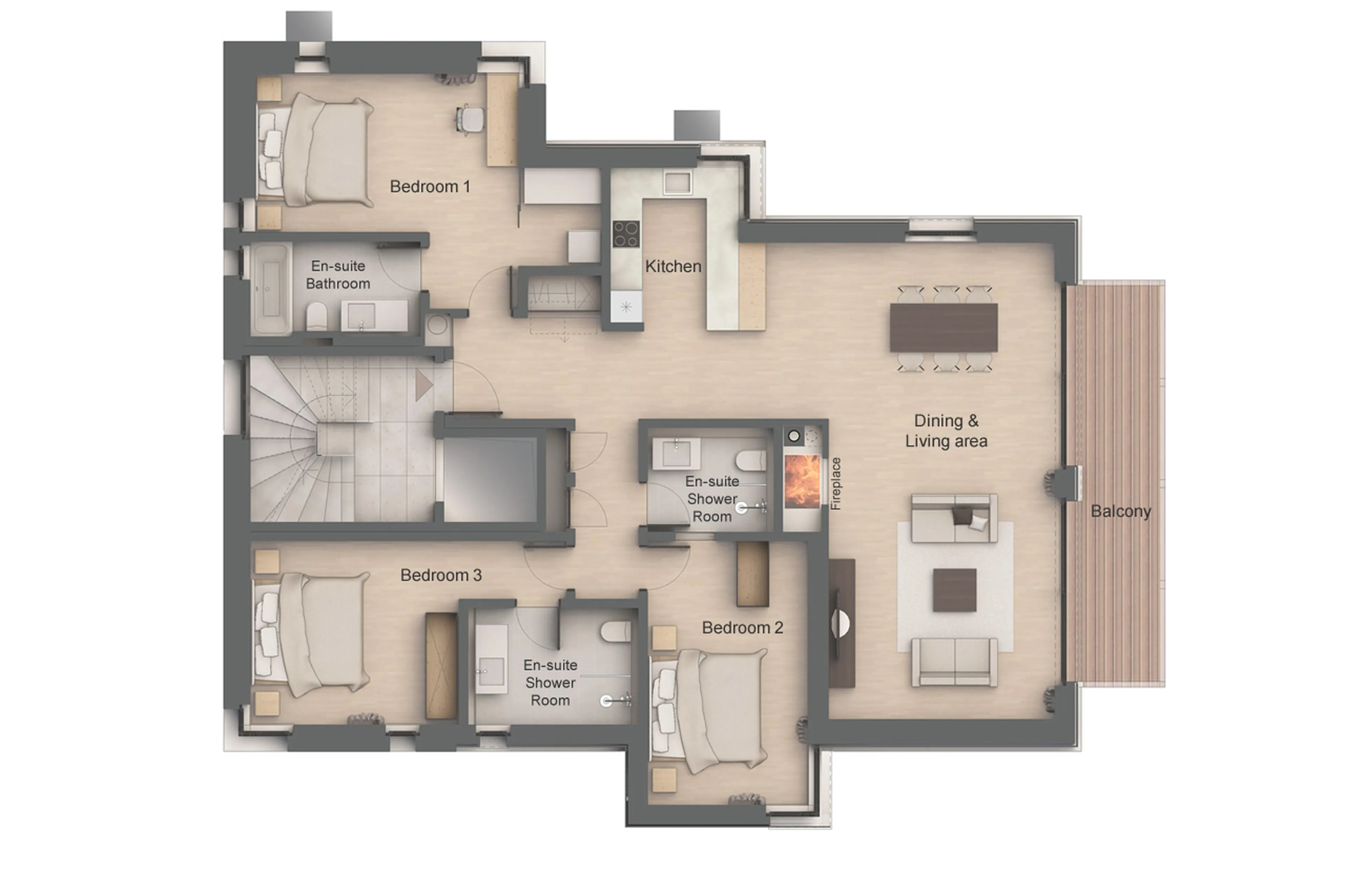 Floor plan of Apartment Altesse 3 in Zermatt