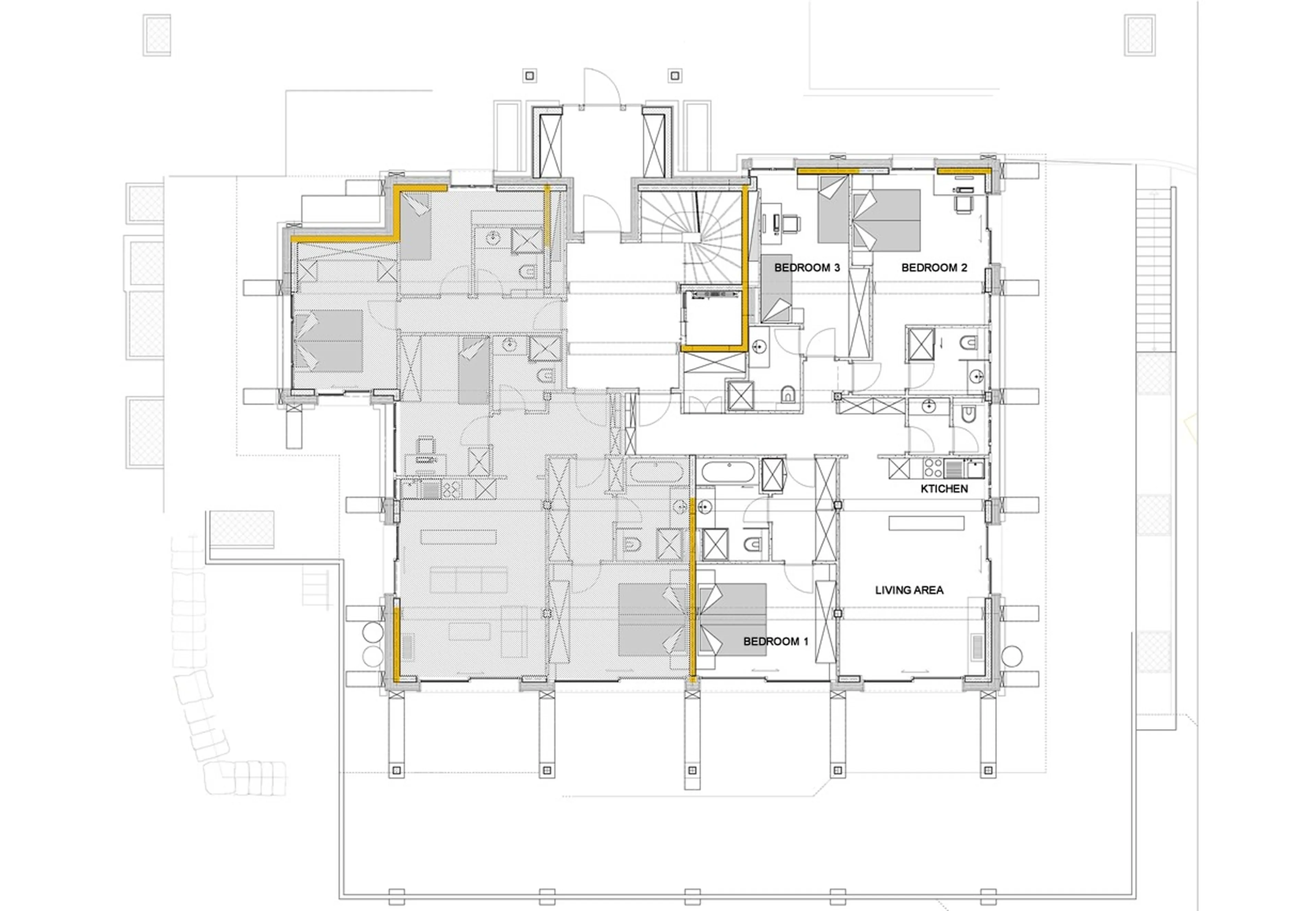 Floor plan of Apartment Aminona in Crans-Montana