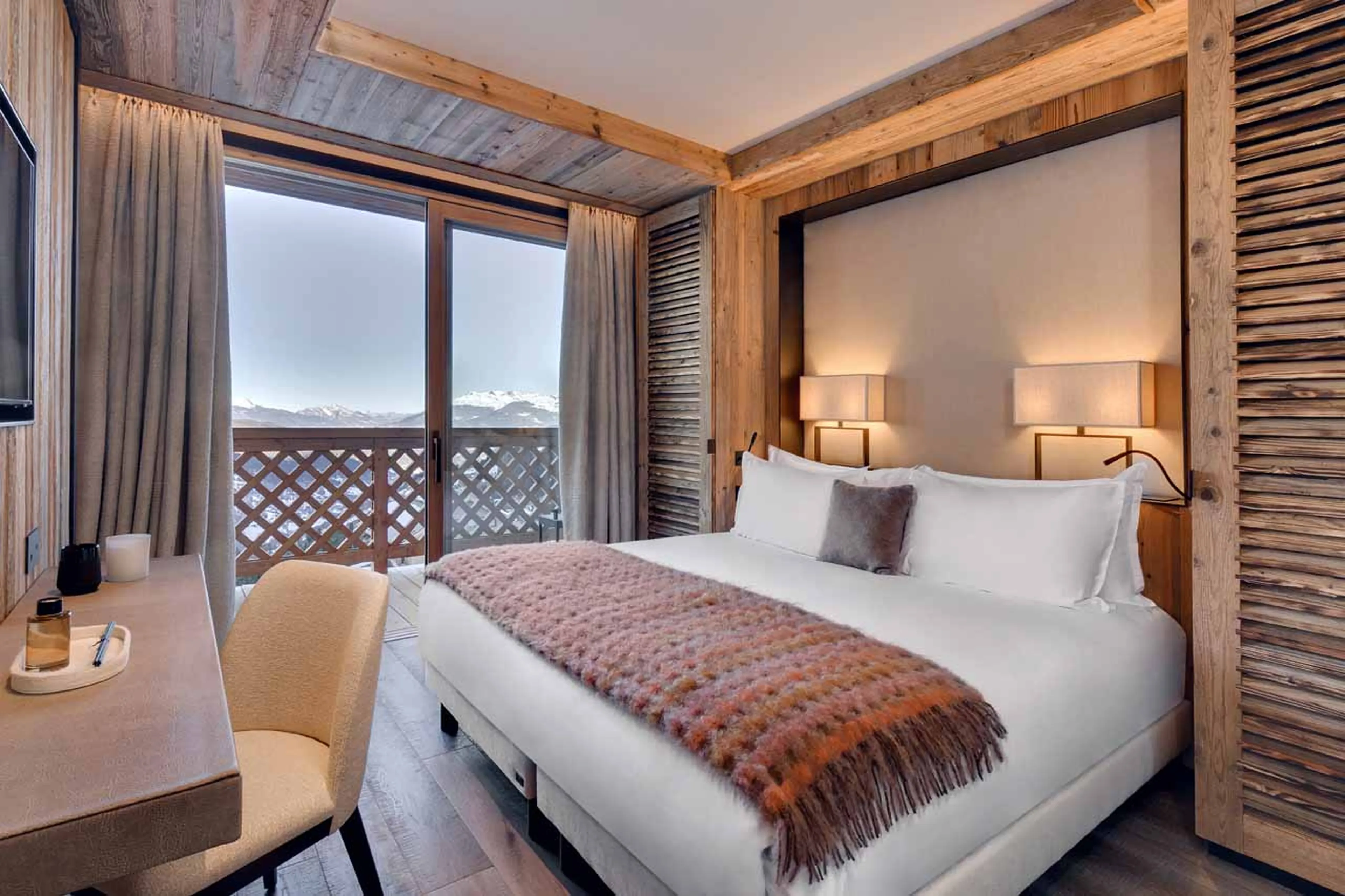 Bedroom one at Apartment Antares Mira 301 in Meribel