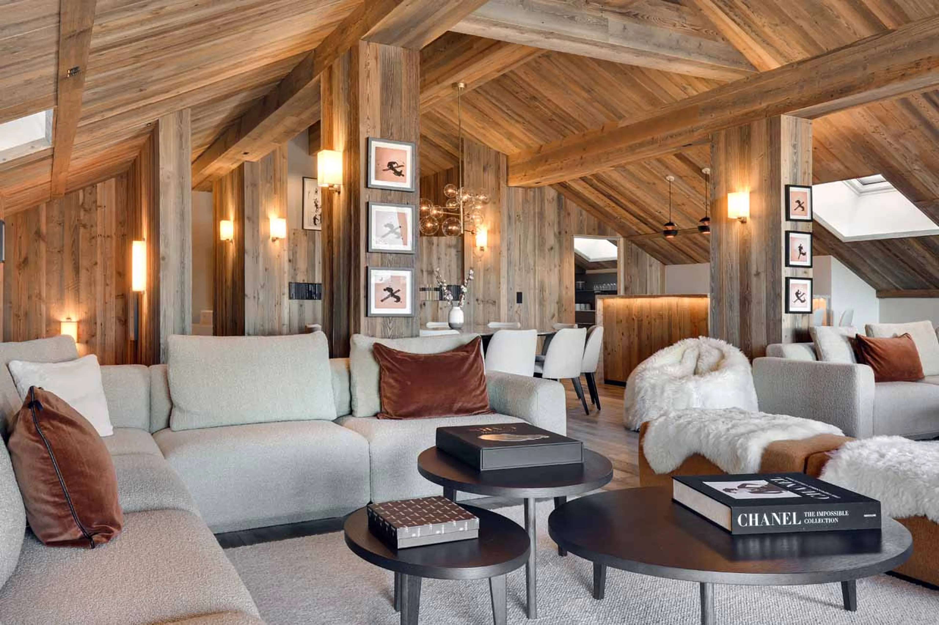 Seating in living area of Apartment Antares Mira 301 in Meribel