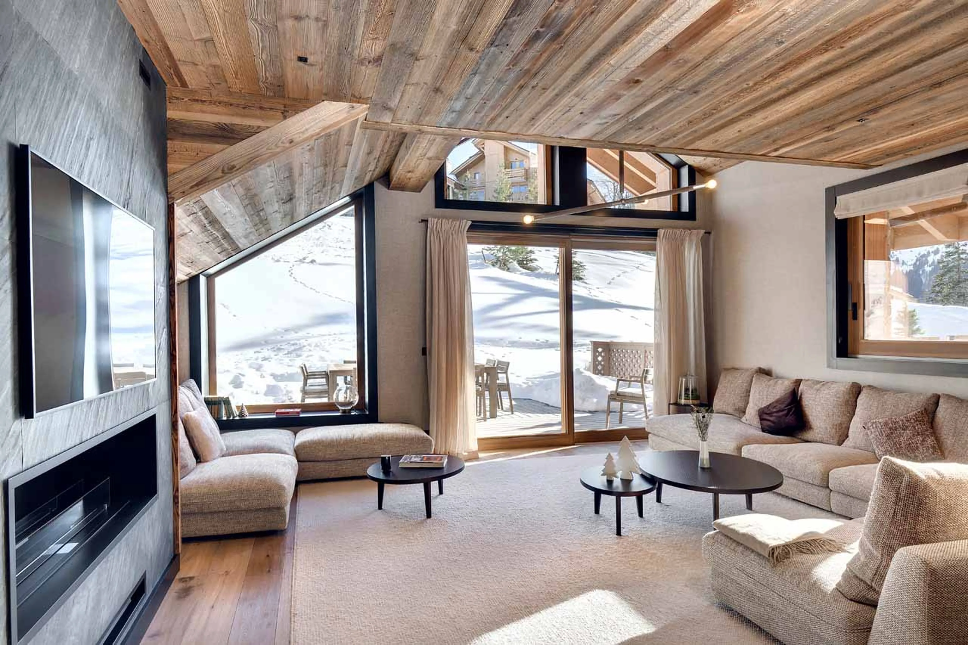 Living room at Apartment Antares Naos 203 in Meribel
