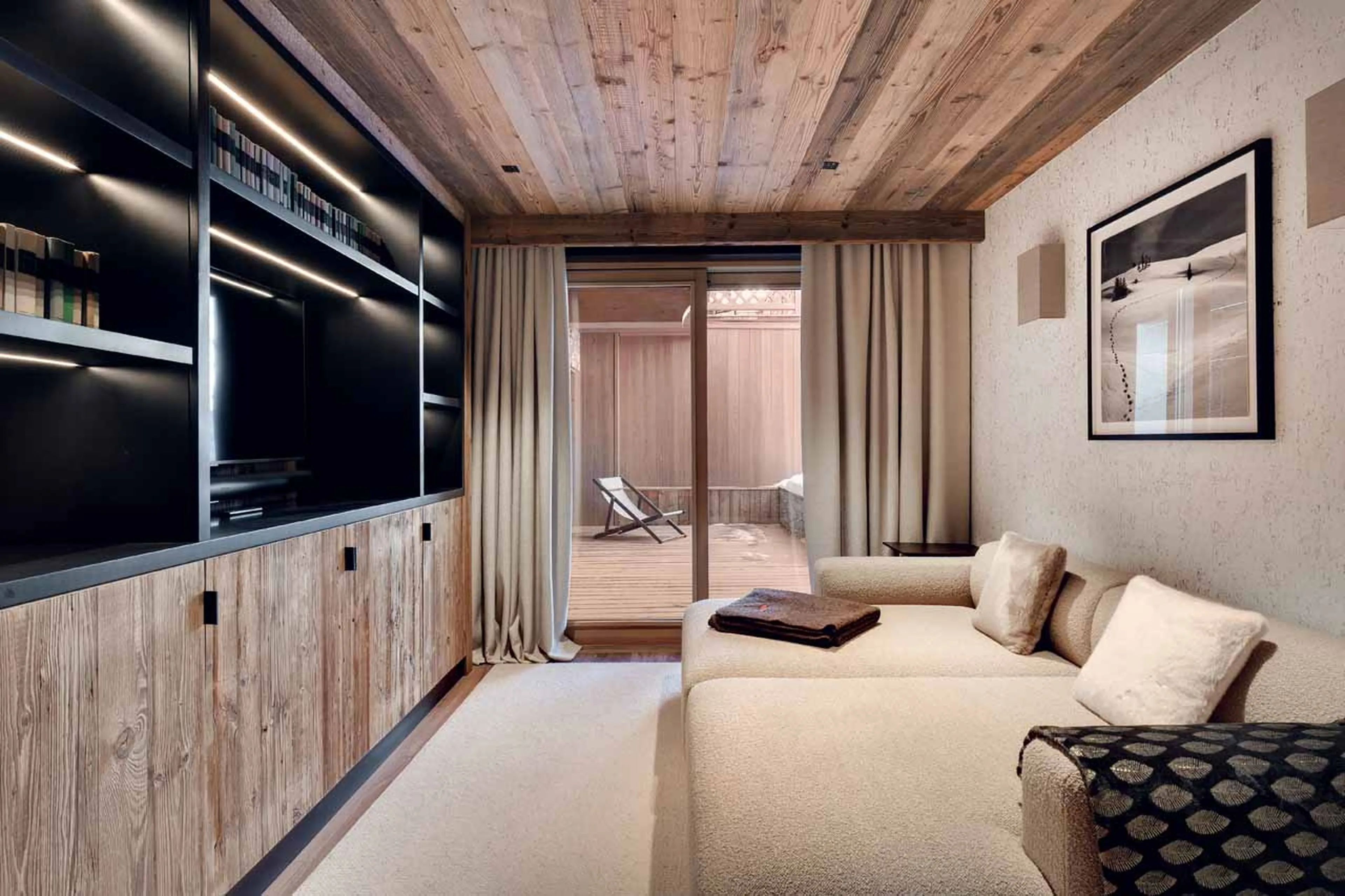TV room at Apartment Antares Naos 204D in Meribel