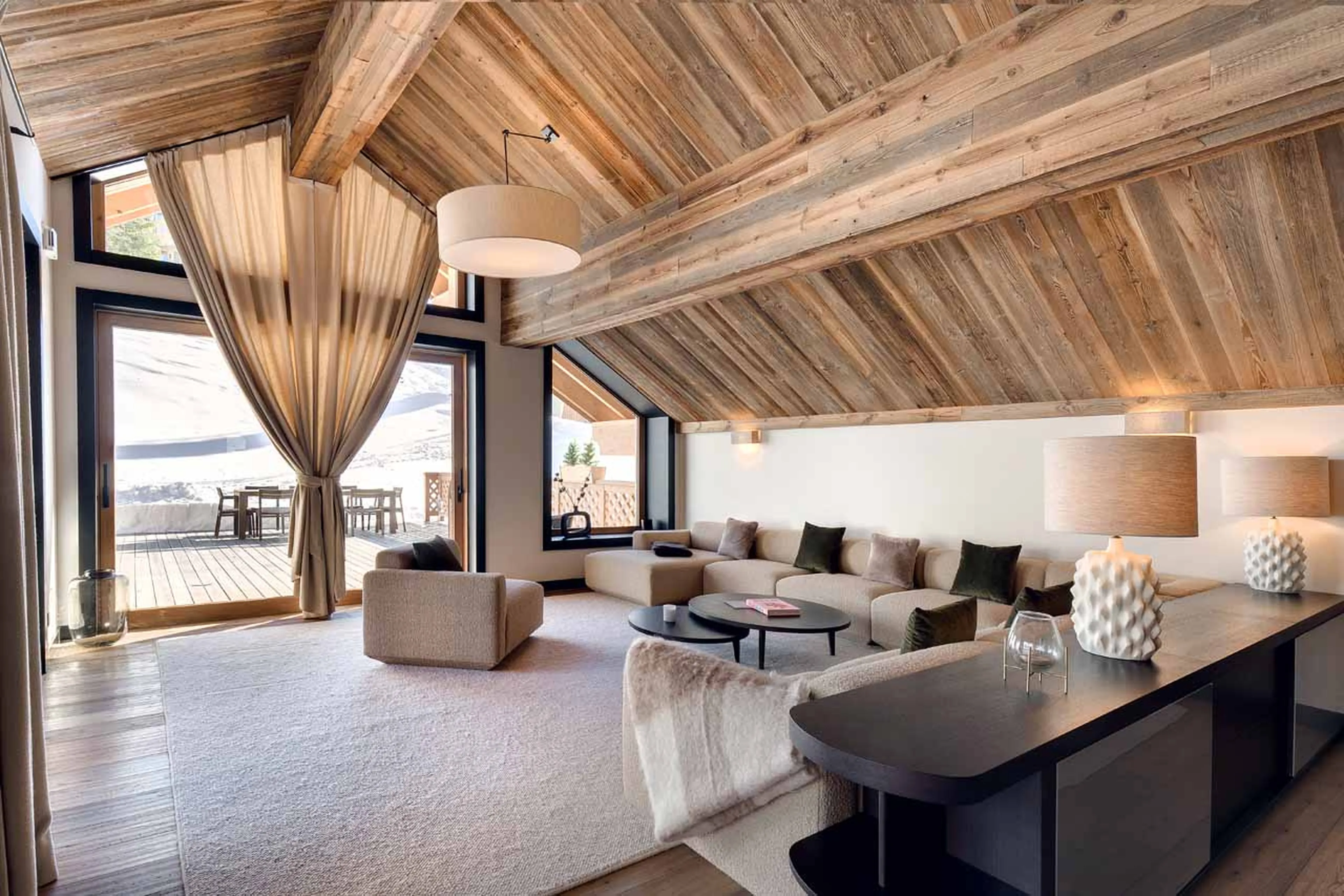 Living area at Apartment Antares Naos 204D in Meribel