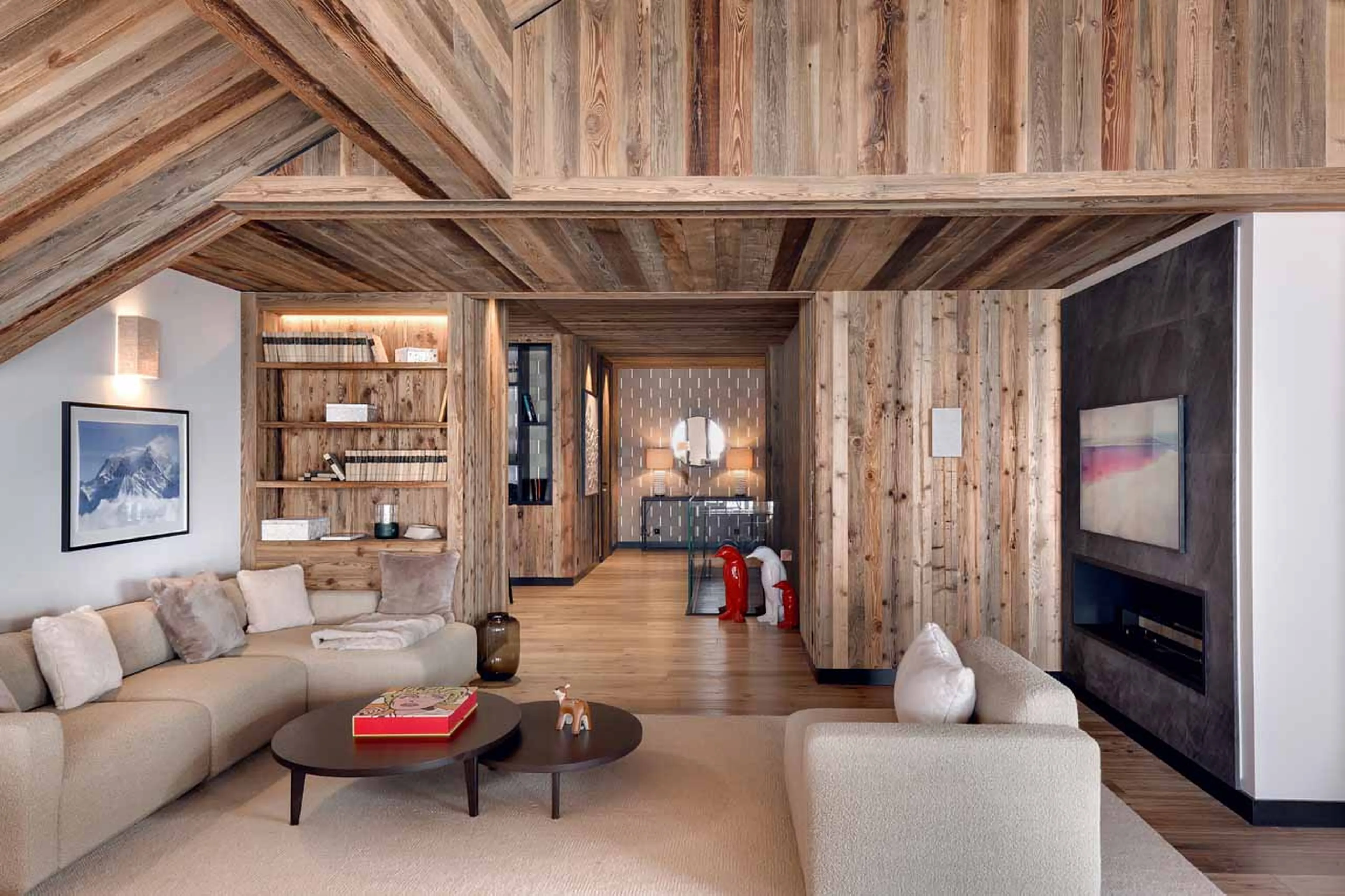 Living area TV at Apartment Antares Naos 204D in Meribel