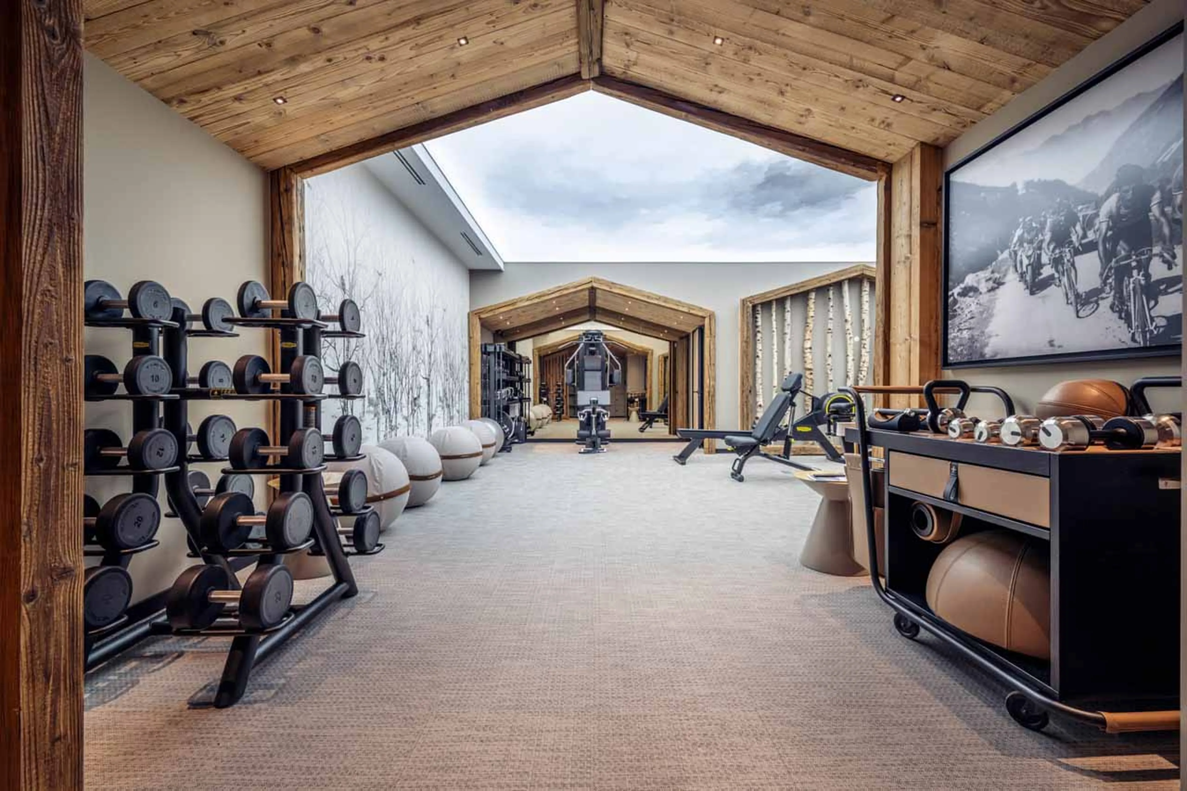 Shared spa gym at Apartment Antares Naos 204D in Meribel