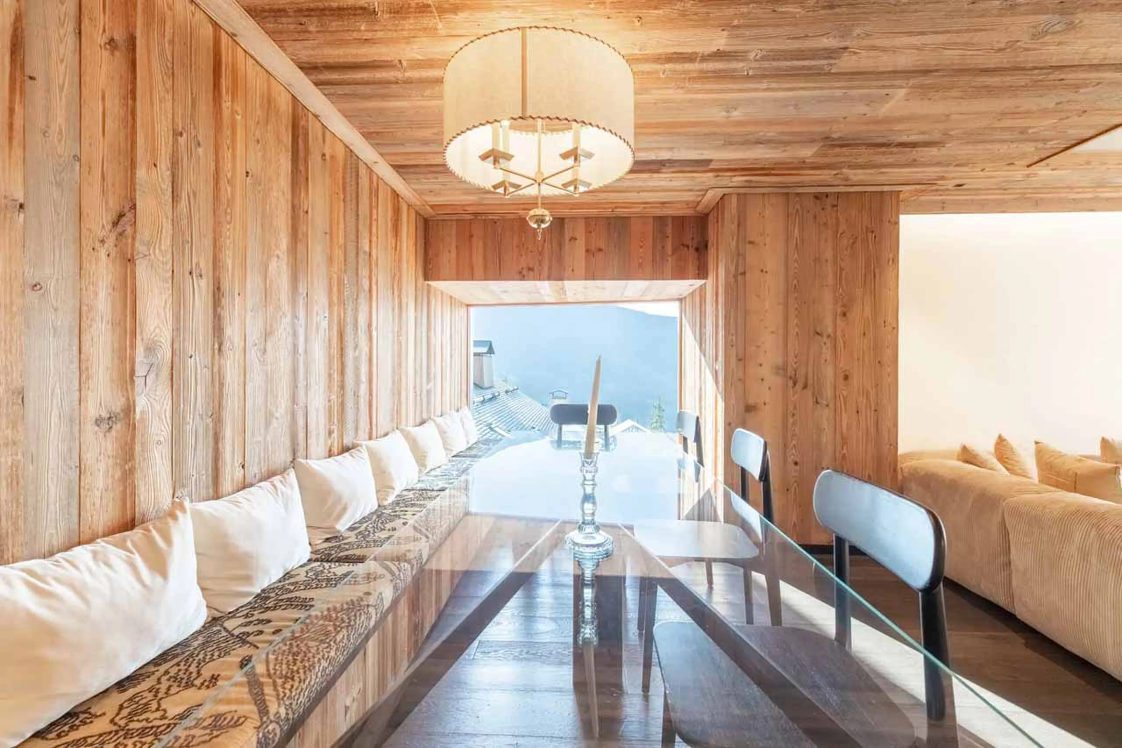 Dining table at Apartment Antares Sirius 401 in Meribel