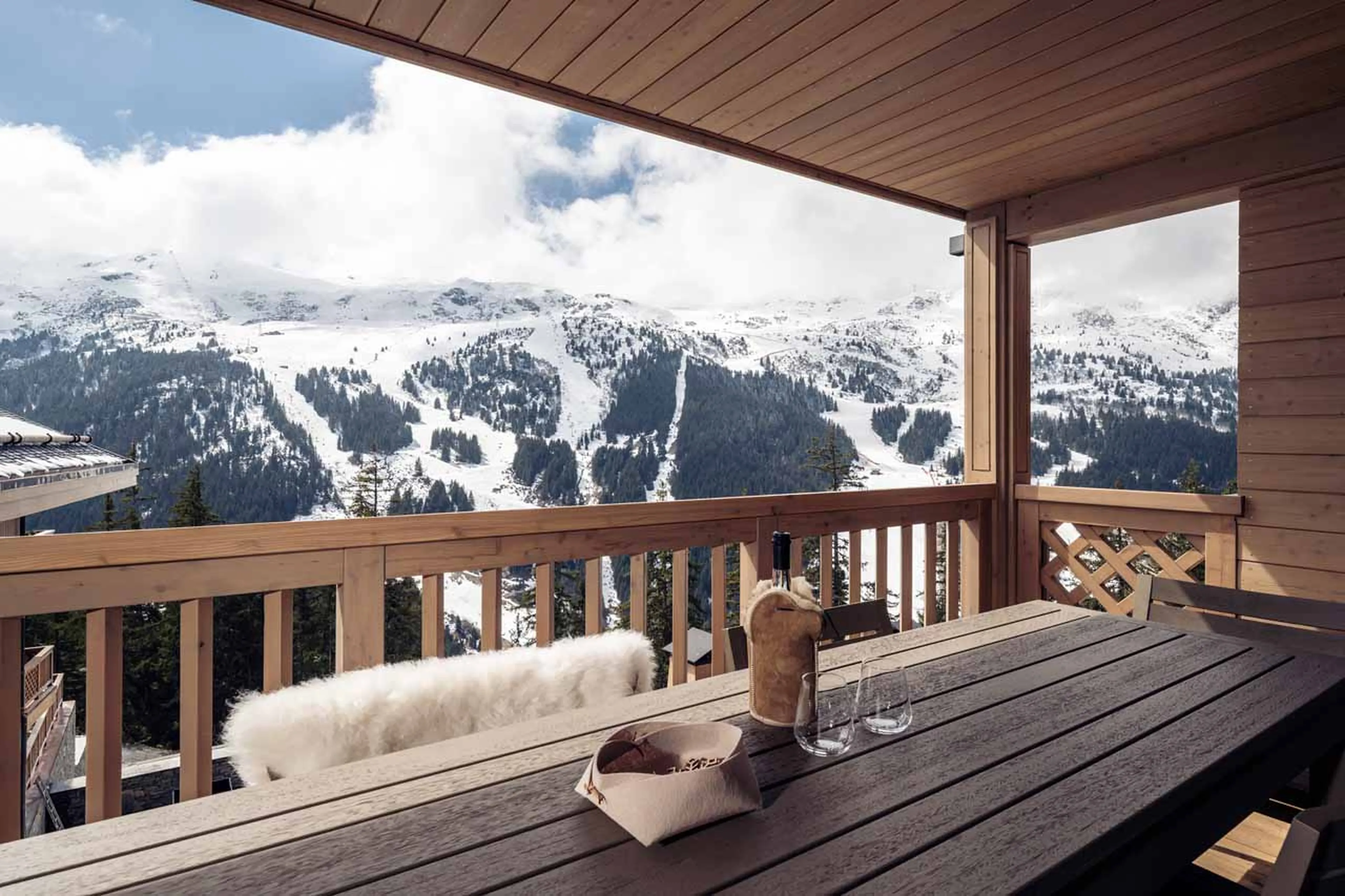 Balcony at Apartment Antares Sirius 402 in Meribel