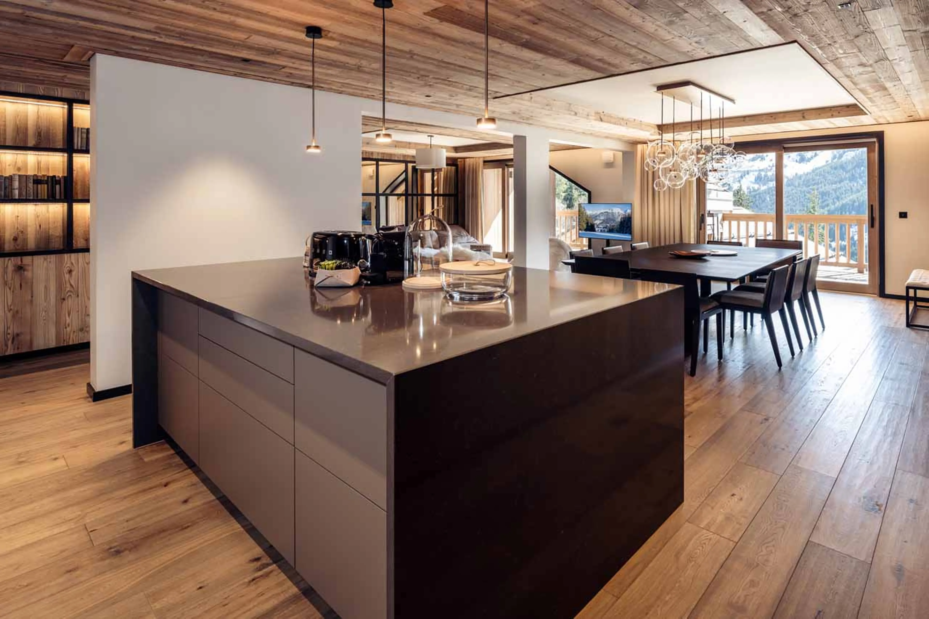Dining area at Apartment Antares Sirius 502 in Meribel