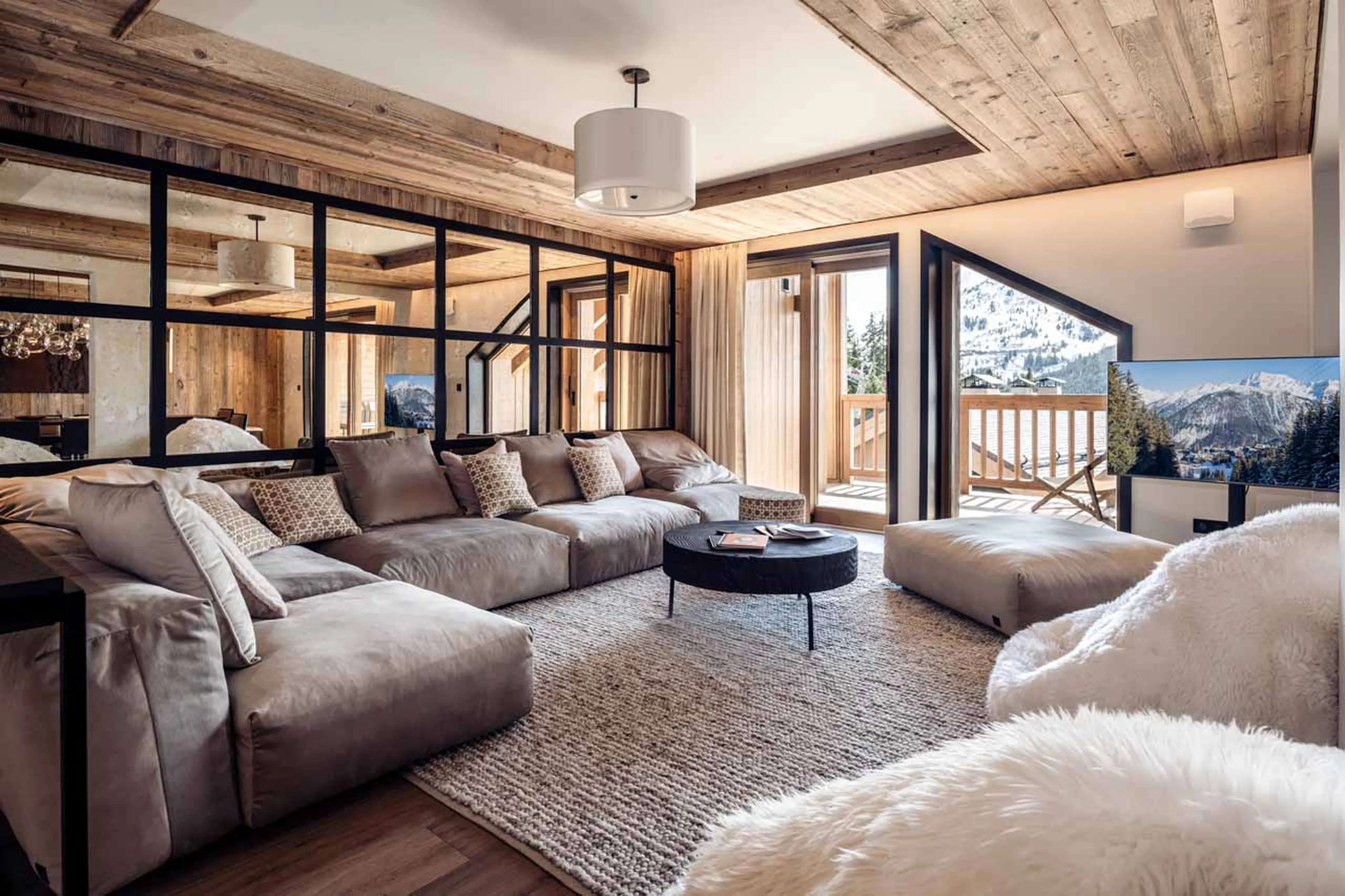 Living area view at Apartment Antares Sirius 502 in Meribel