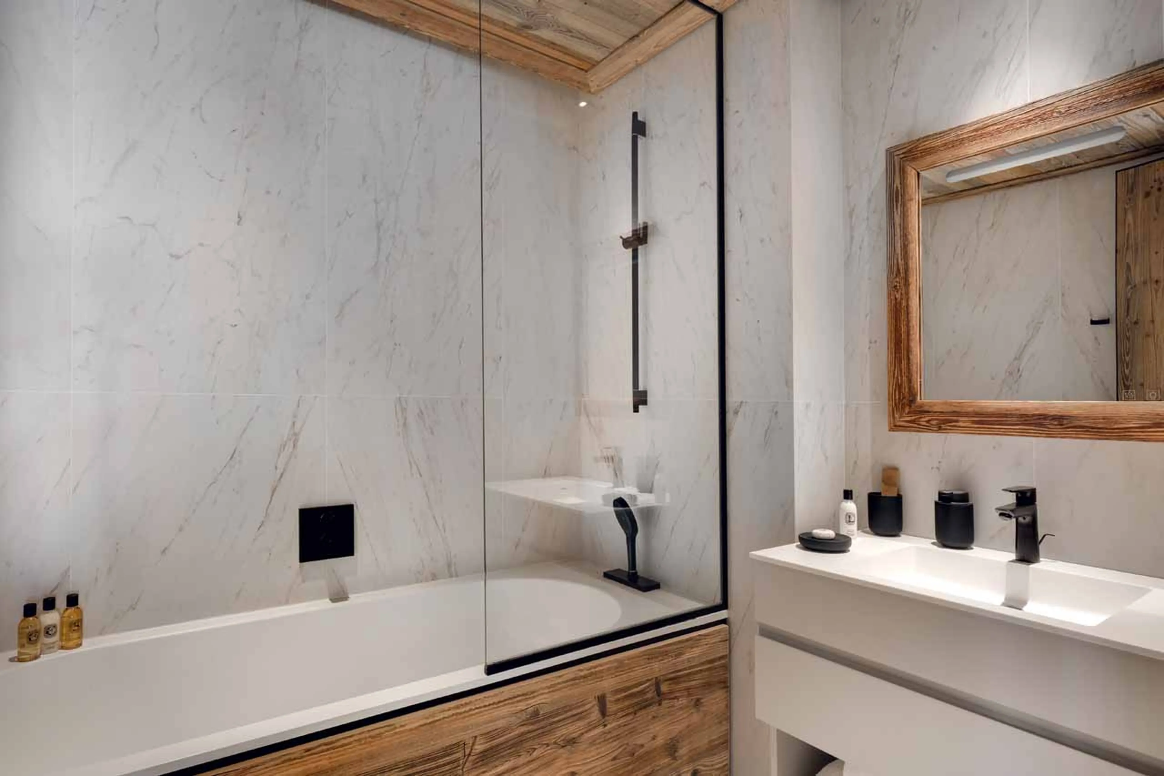 En-suite bathroom at Apartment Antares Stella 001 in Meribel