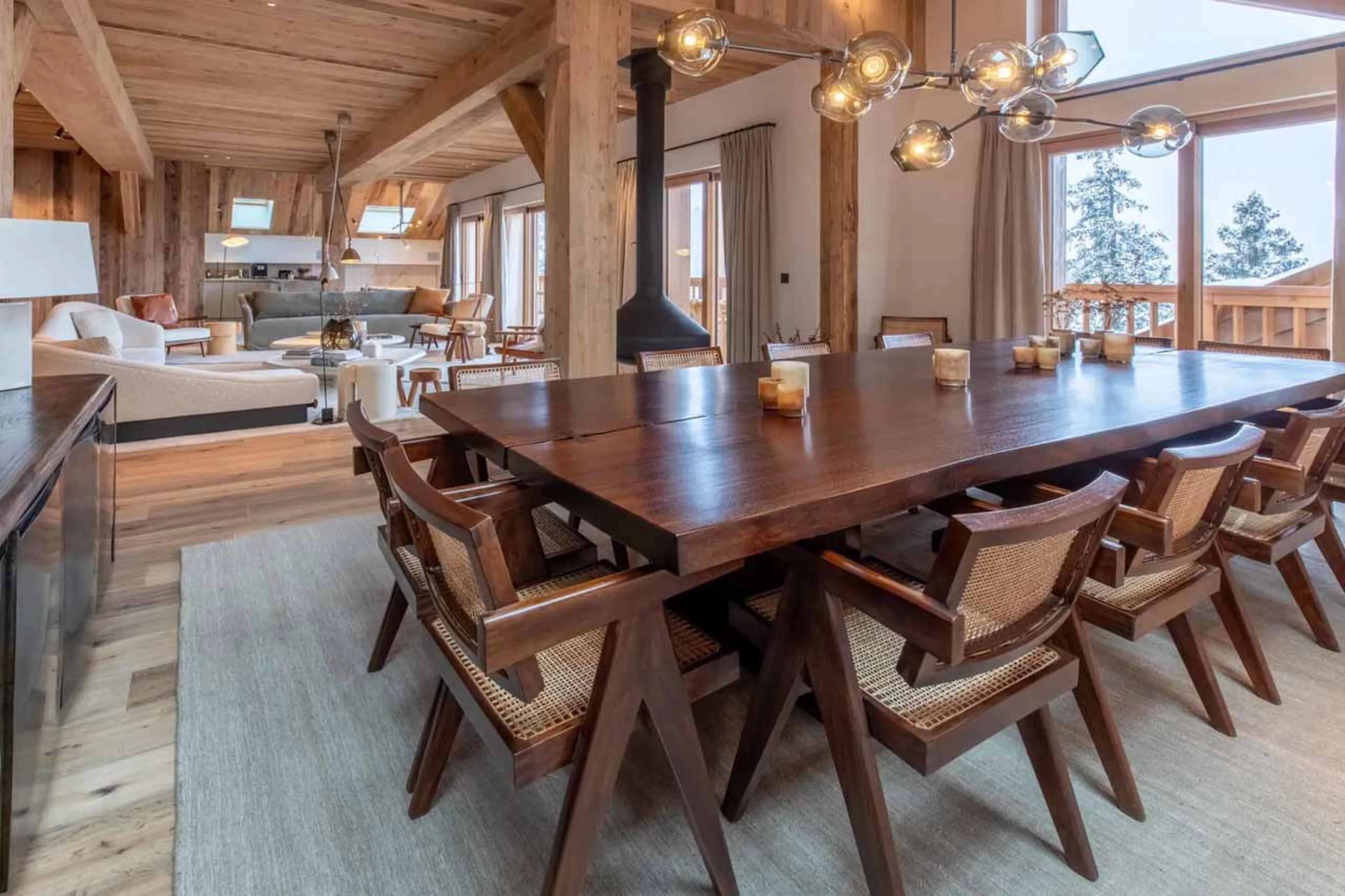 Dining area at Apartment Antares Ursa 501 in Meribel