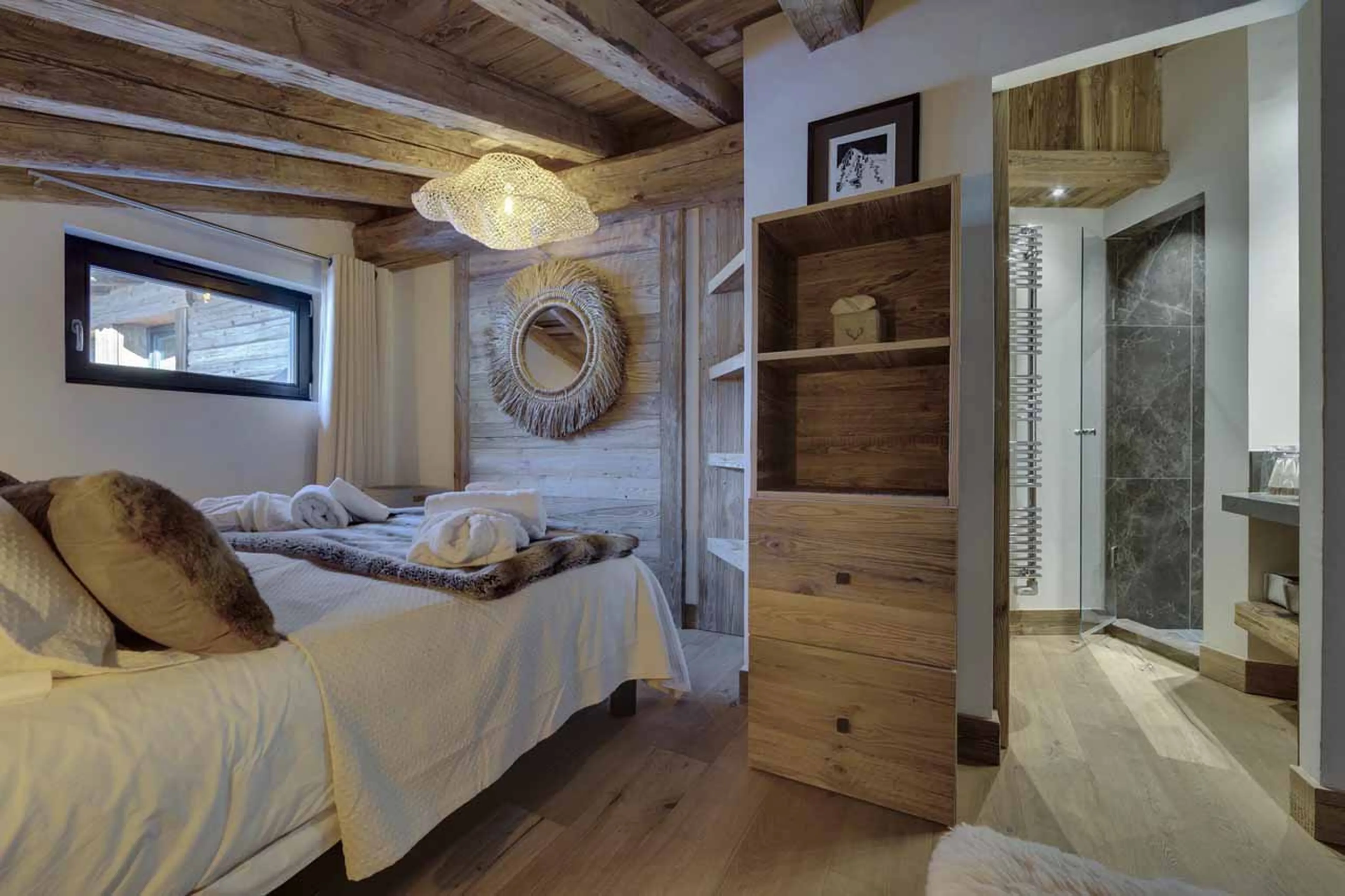 Bedroom five at Chalet Artemis in Val d'Isere