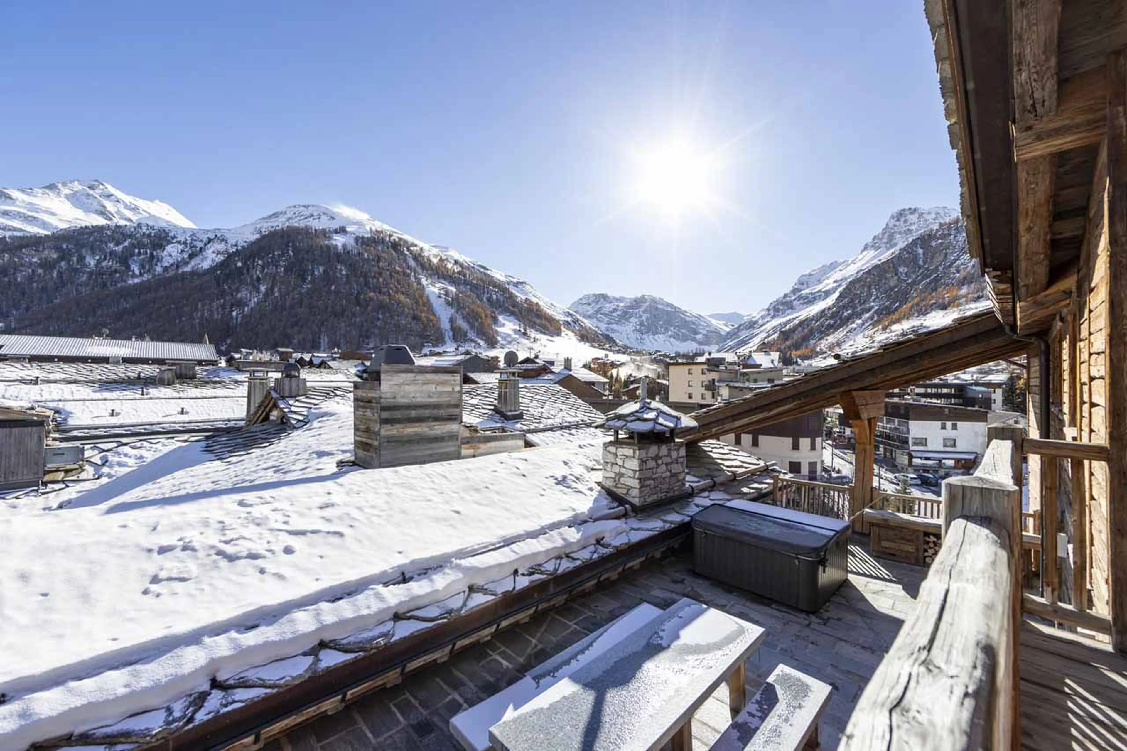 Hot tub at Chalet Artemis in Val d'Isere