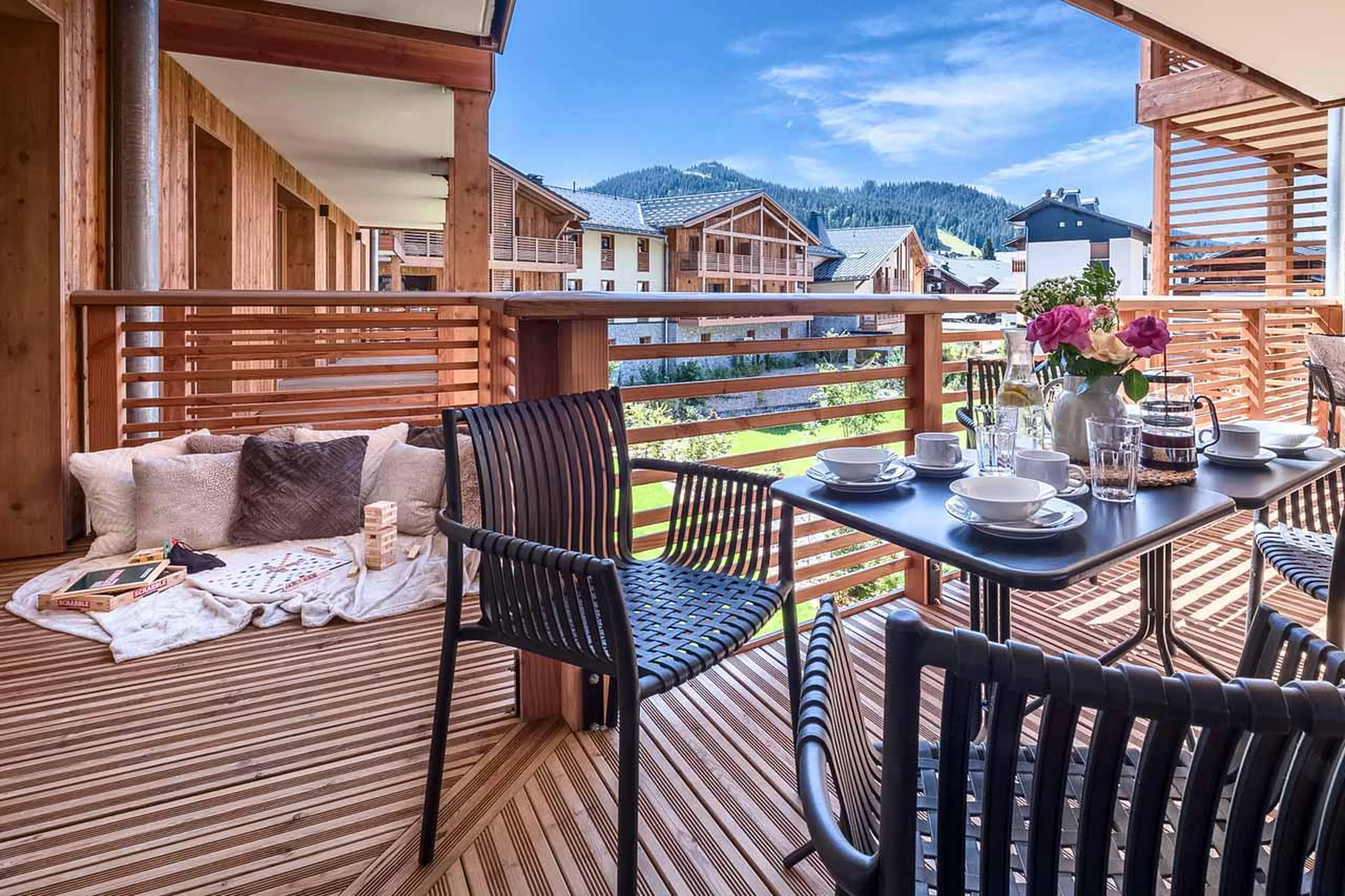 Balcony at Apartment Artois in Les Gets