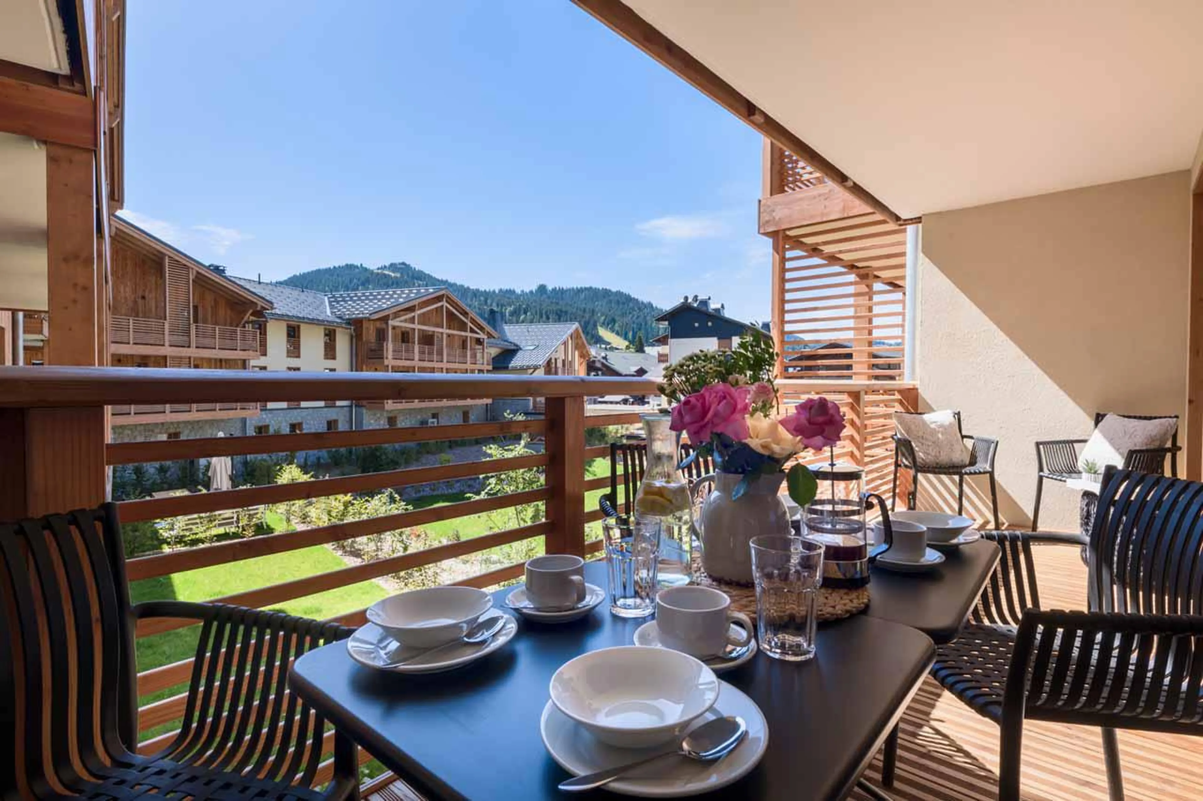 Balcony at Apartment Artois in Les Gets