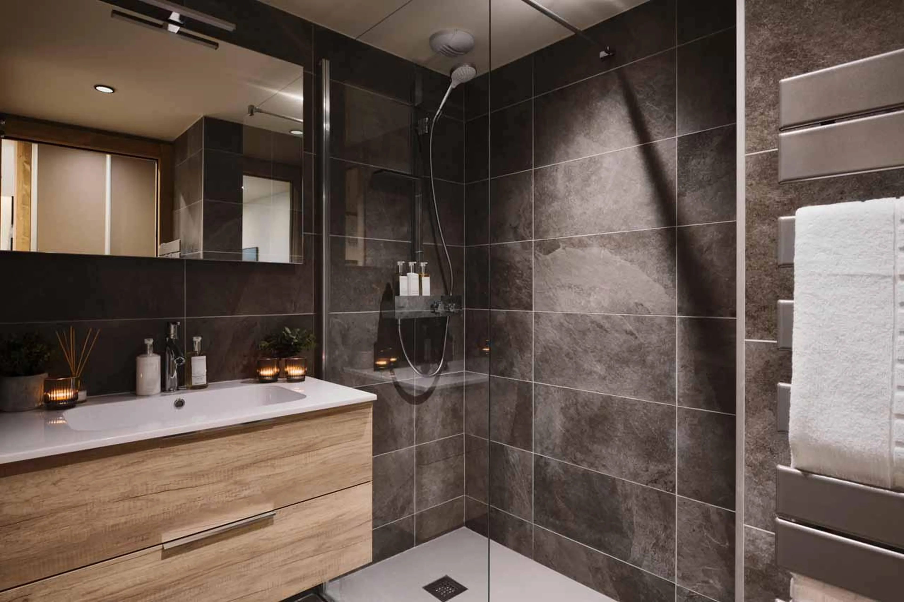 Shower room at Apartment Artois in Les Gets