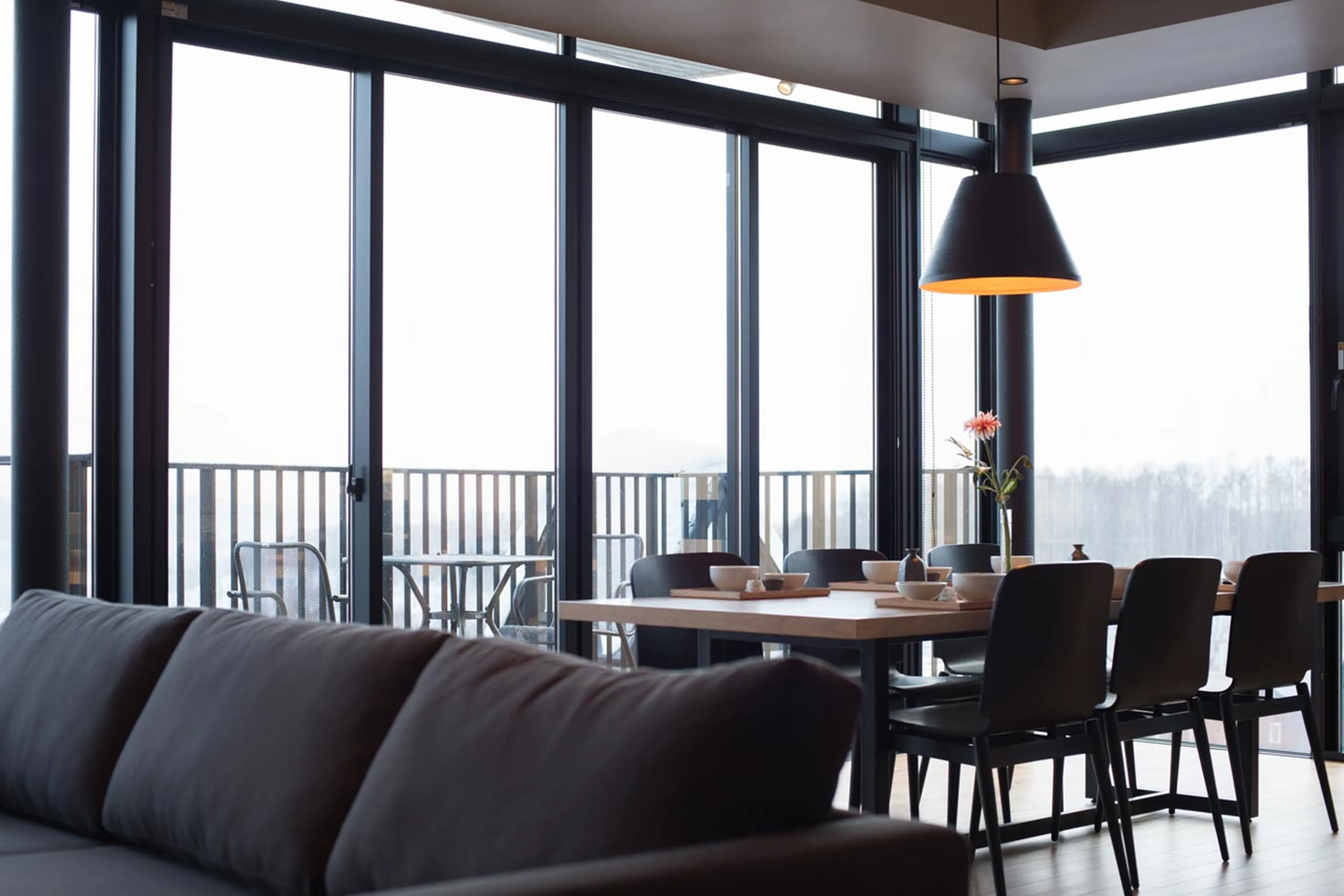 Dining table at Apartment Aspect 2 in Niseko