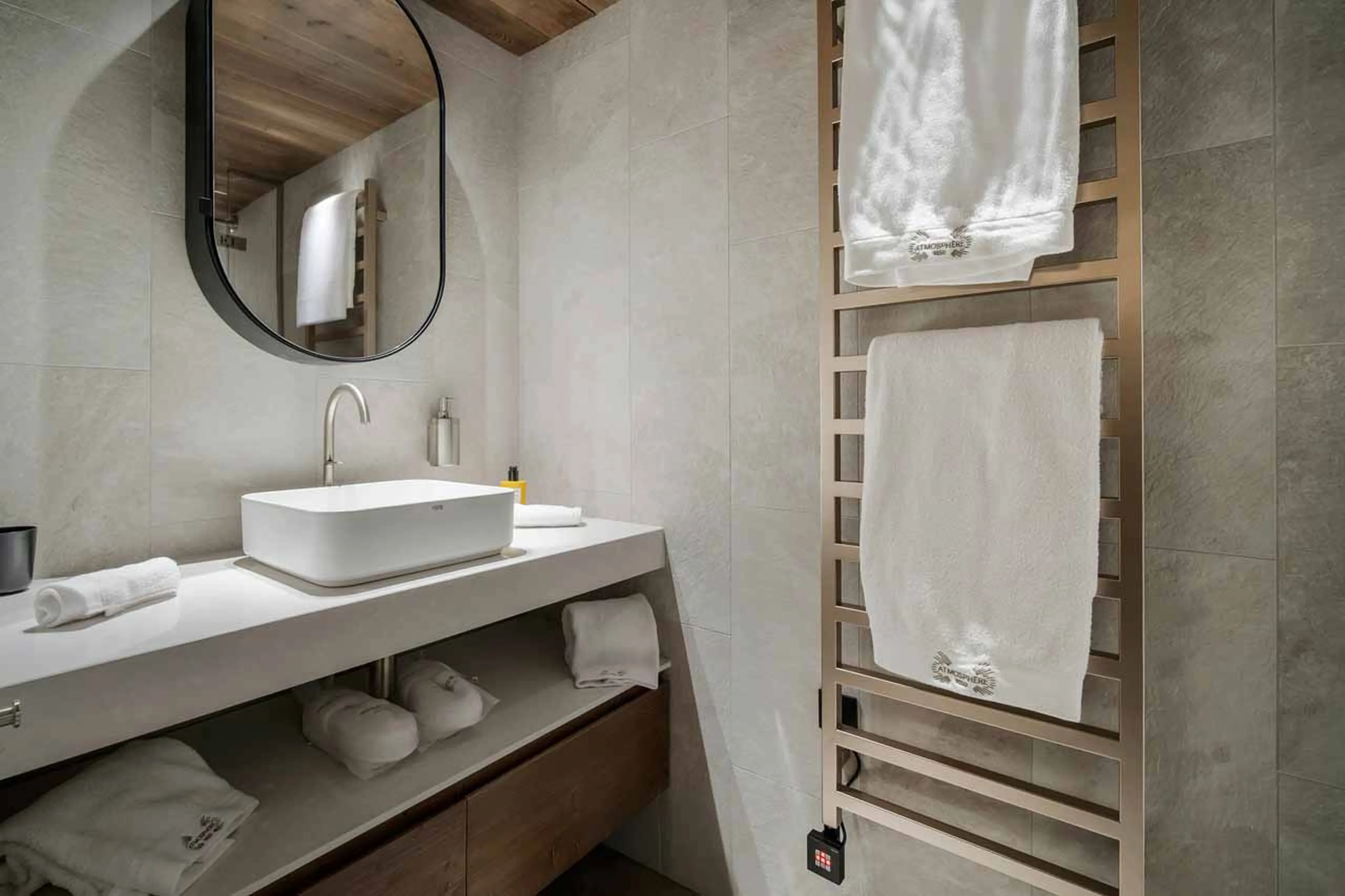 Bedroom 4 ensuite in Atmosphere Apartment 102, Courchevel 1850