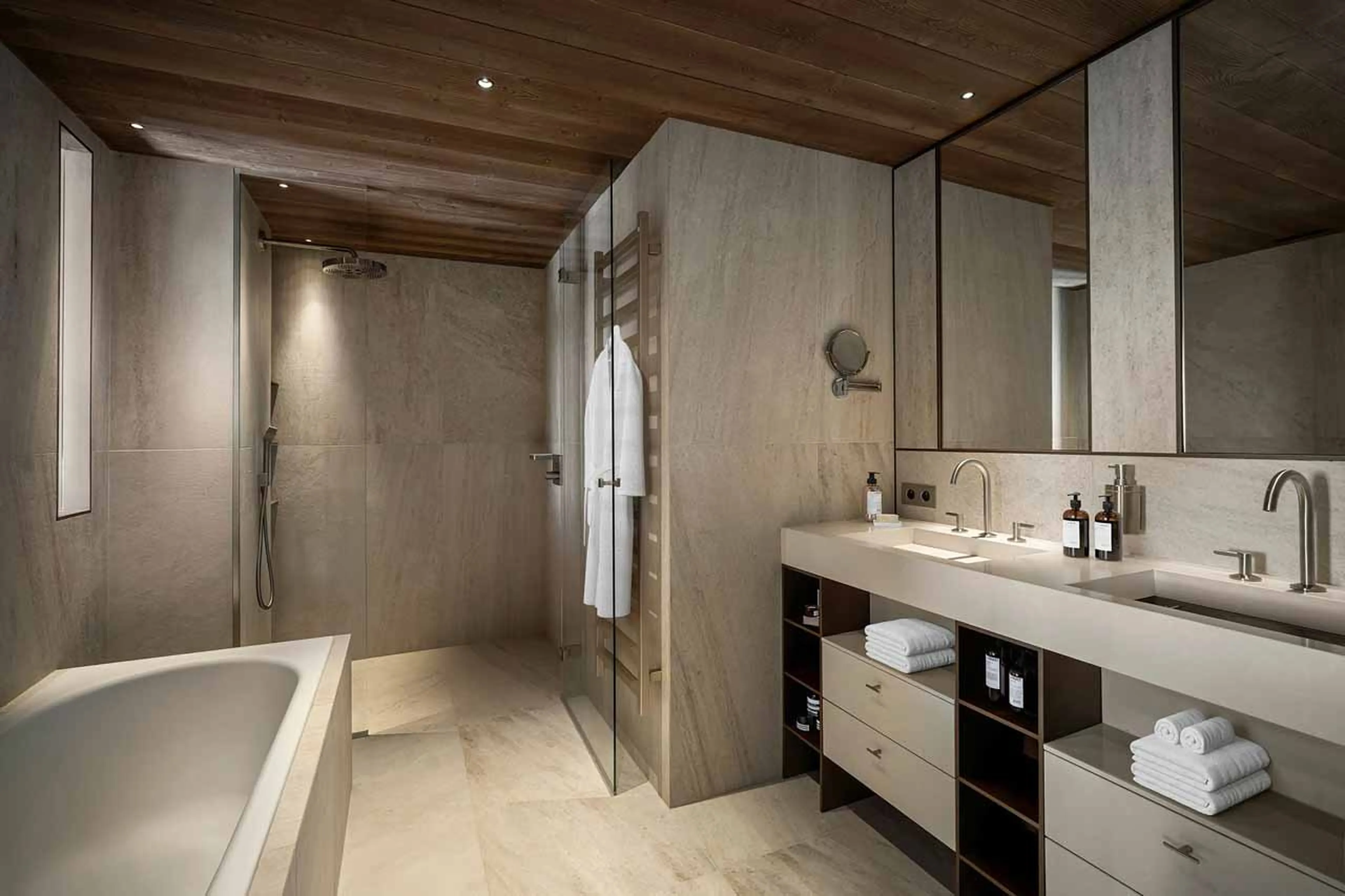 En-suite bathroom in Apartment Atmosphere 901, Courchevel 1850