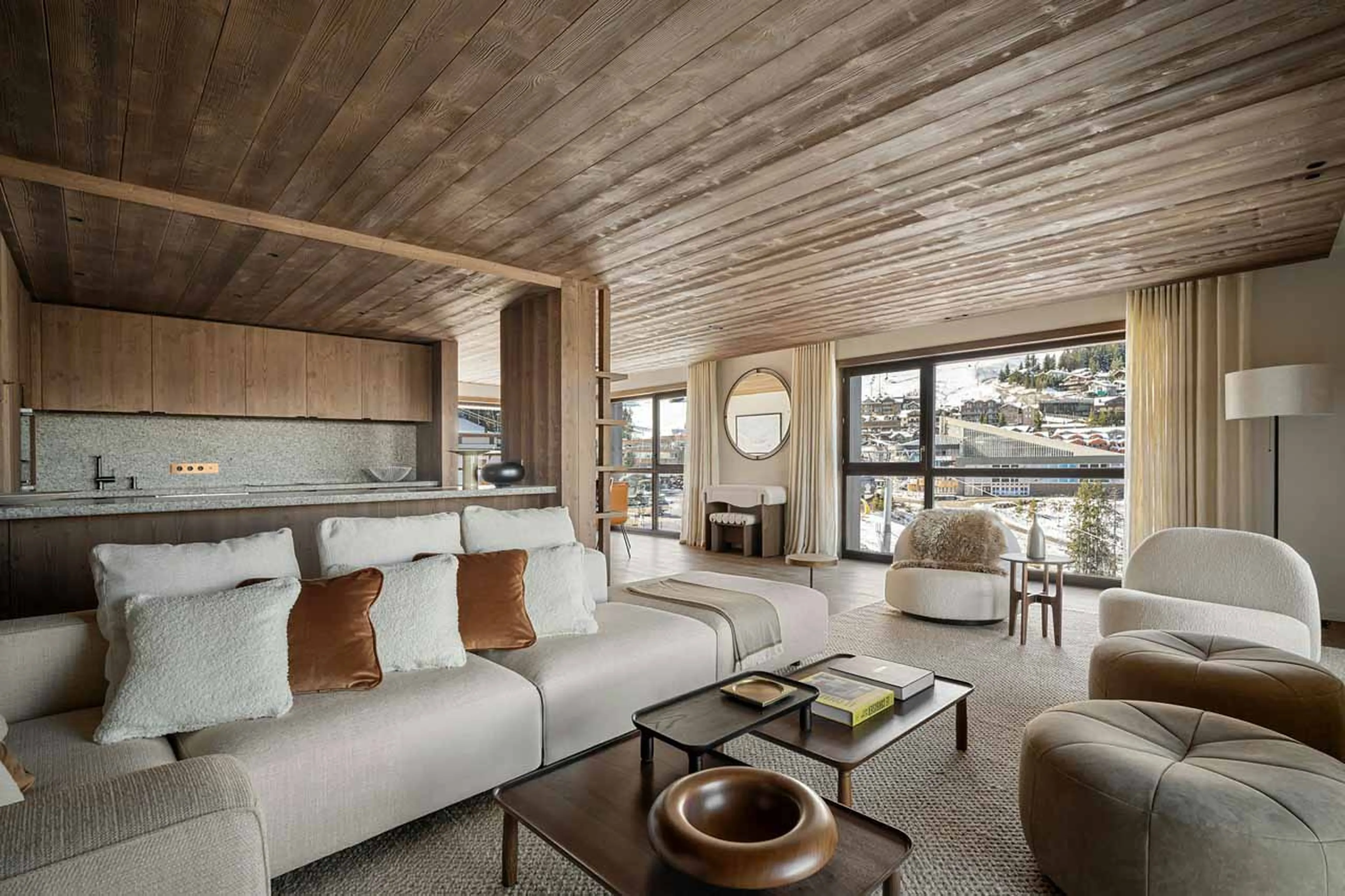 Living area in Apartment Atmosphere 901, Courchevel 1850
