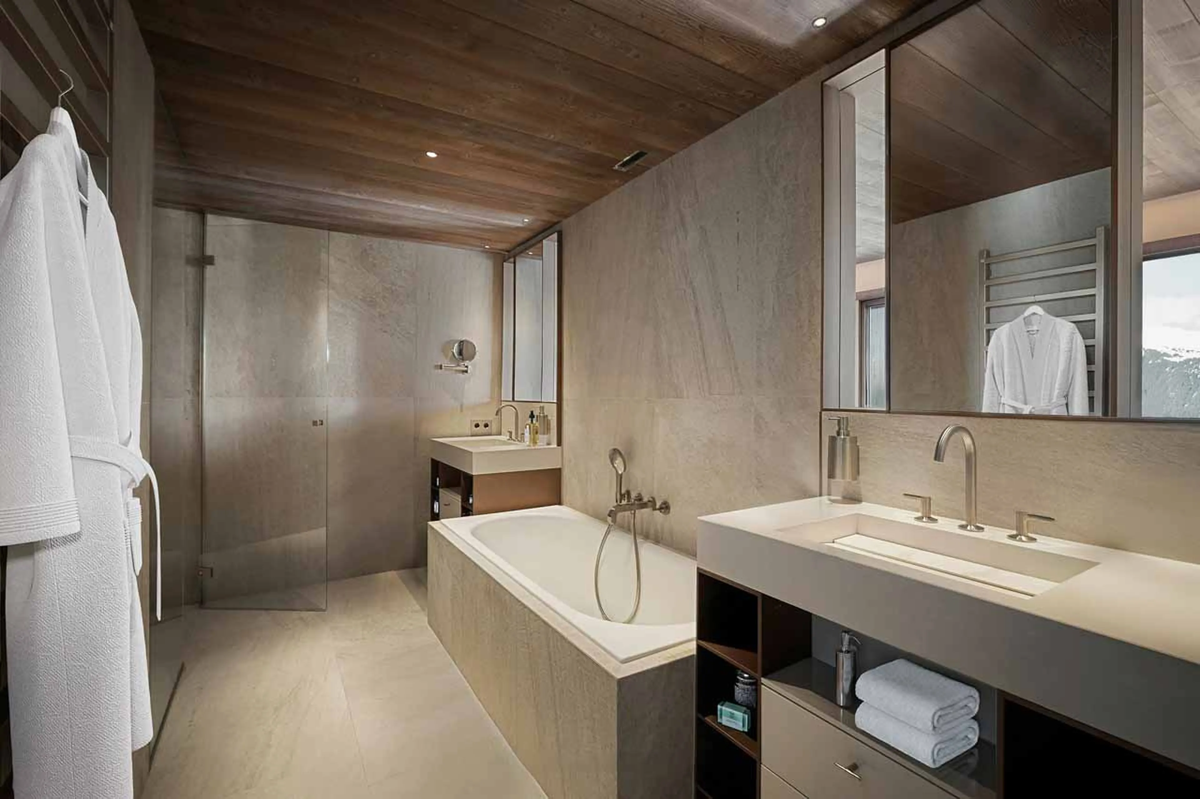En-suite bathroom in Atmosphere Apartment 902, Courchevel 1850