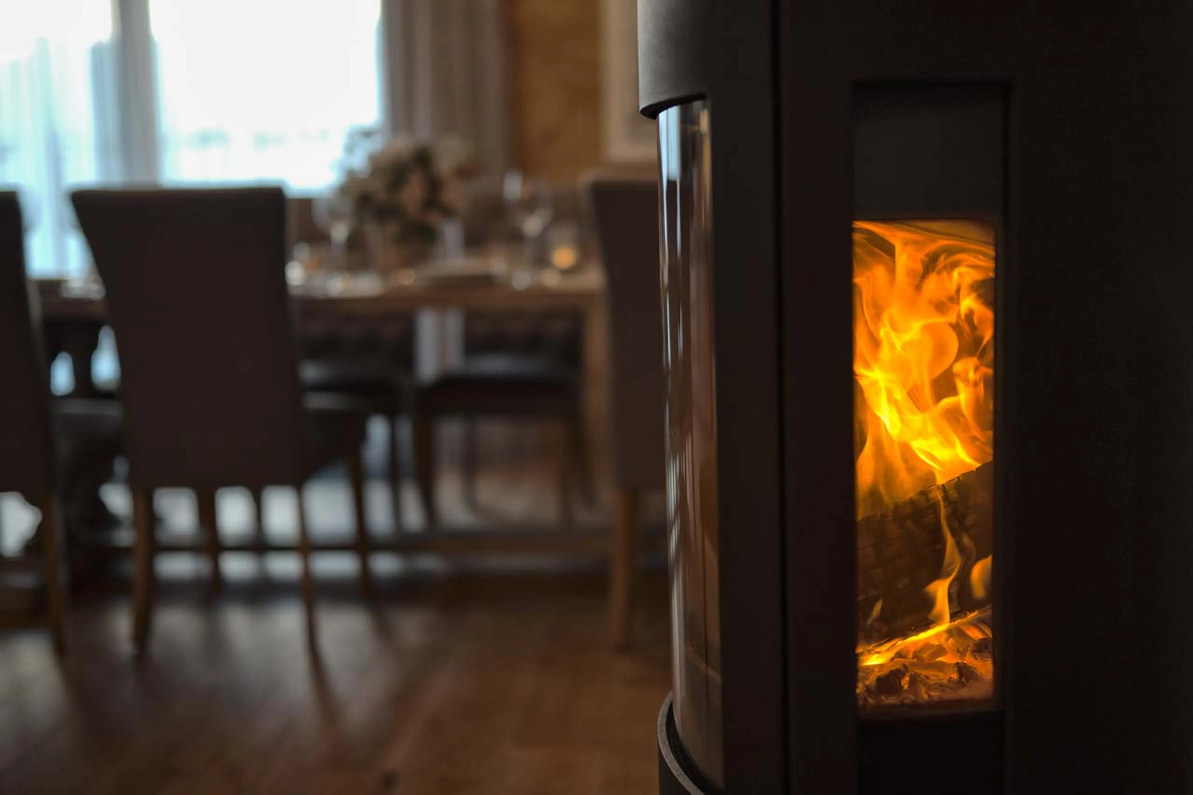 Fireplace at Apartment Aviemore in Les Gets