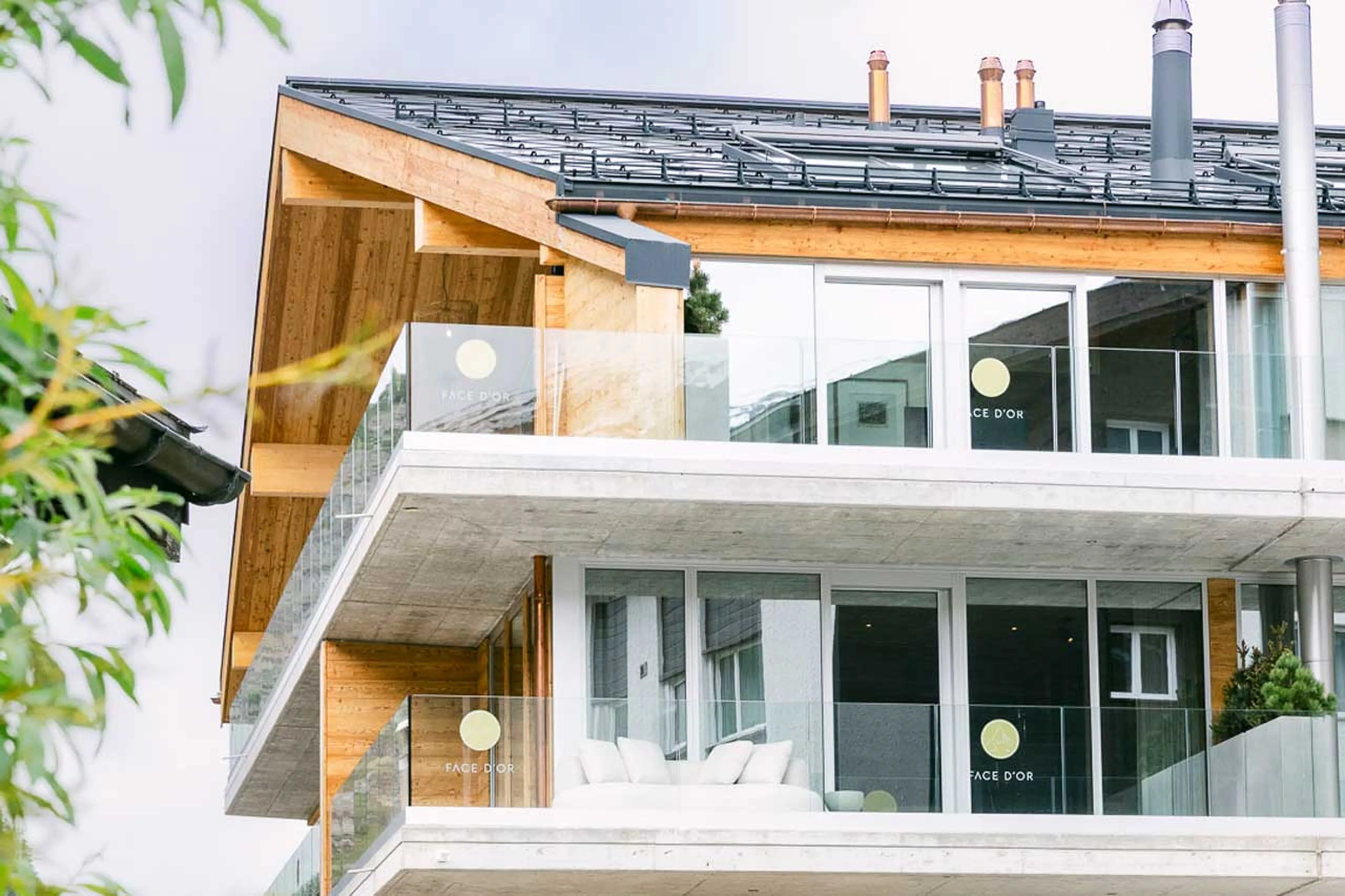 Exterior of Apartment Beautiful Day in Zermatt