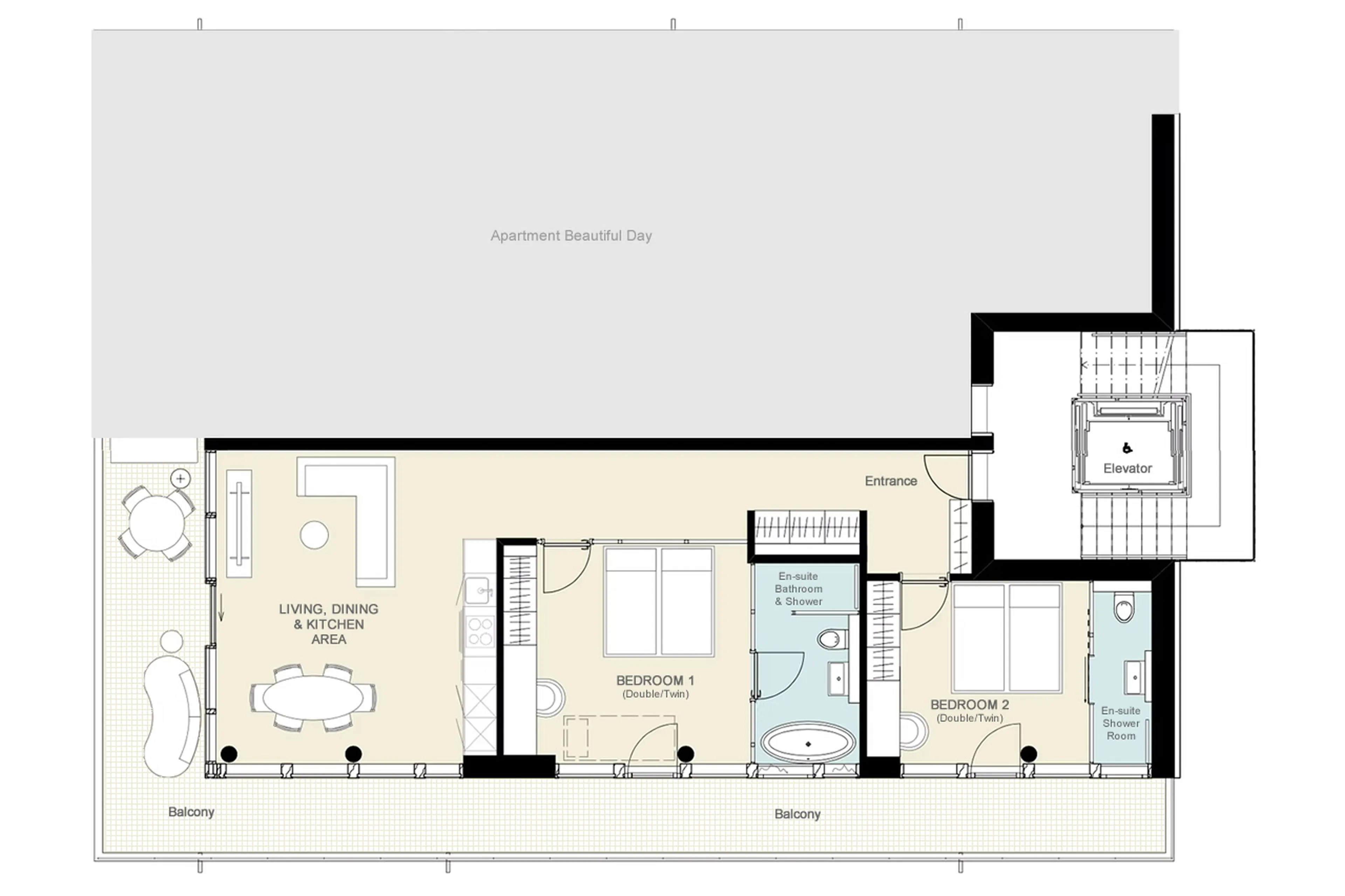 Floor plan of Apartment Beautiful Day in Zermatt