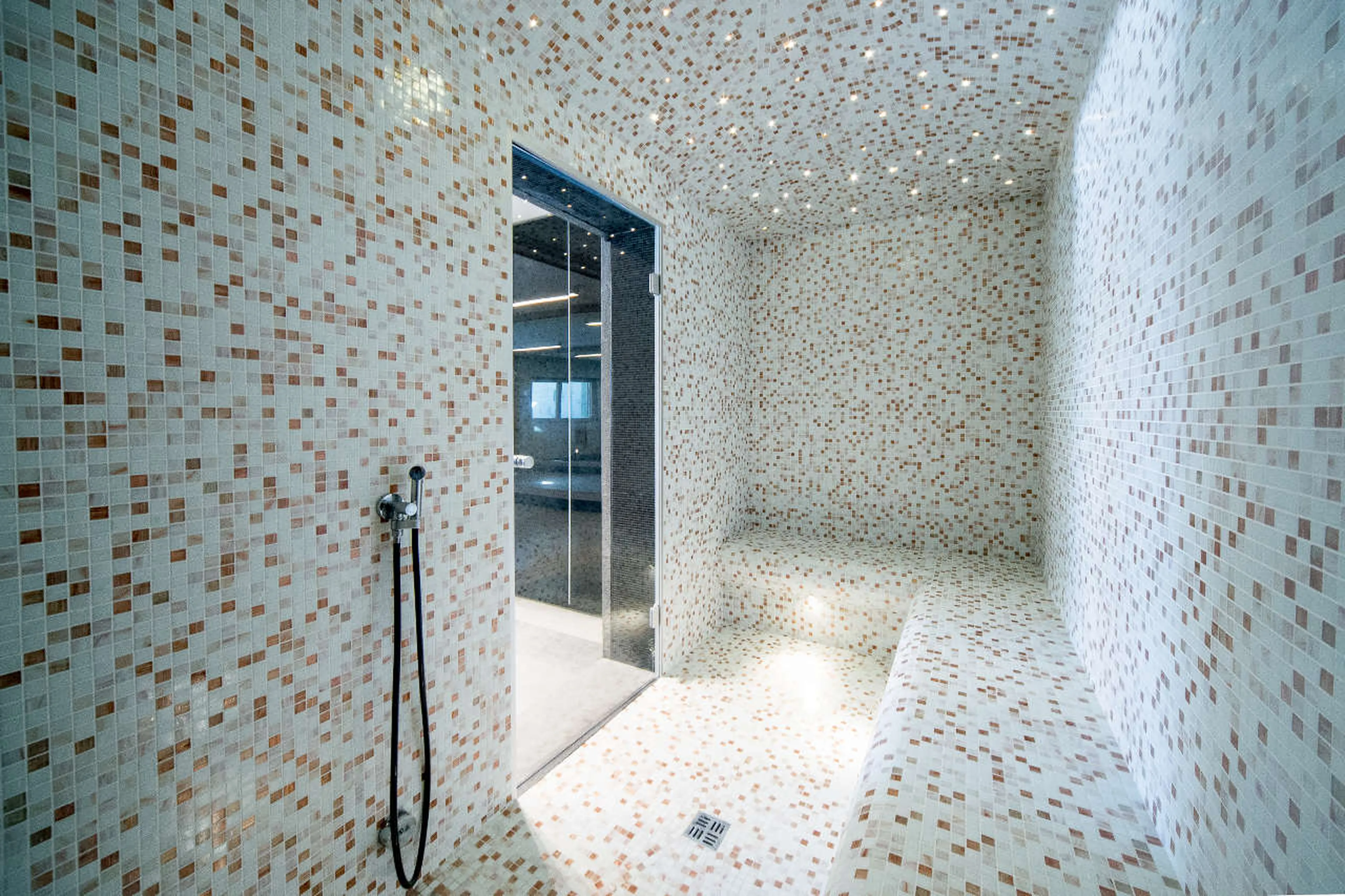 Shared hammam in wellness area of Apartment Bellalui in Crans-Montana