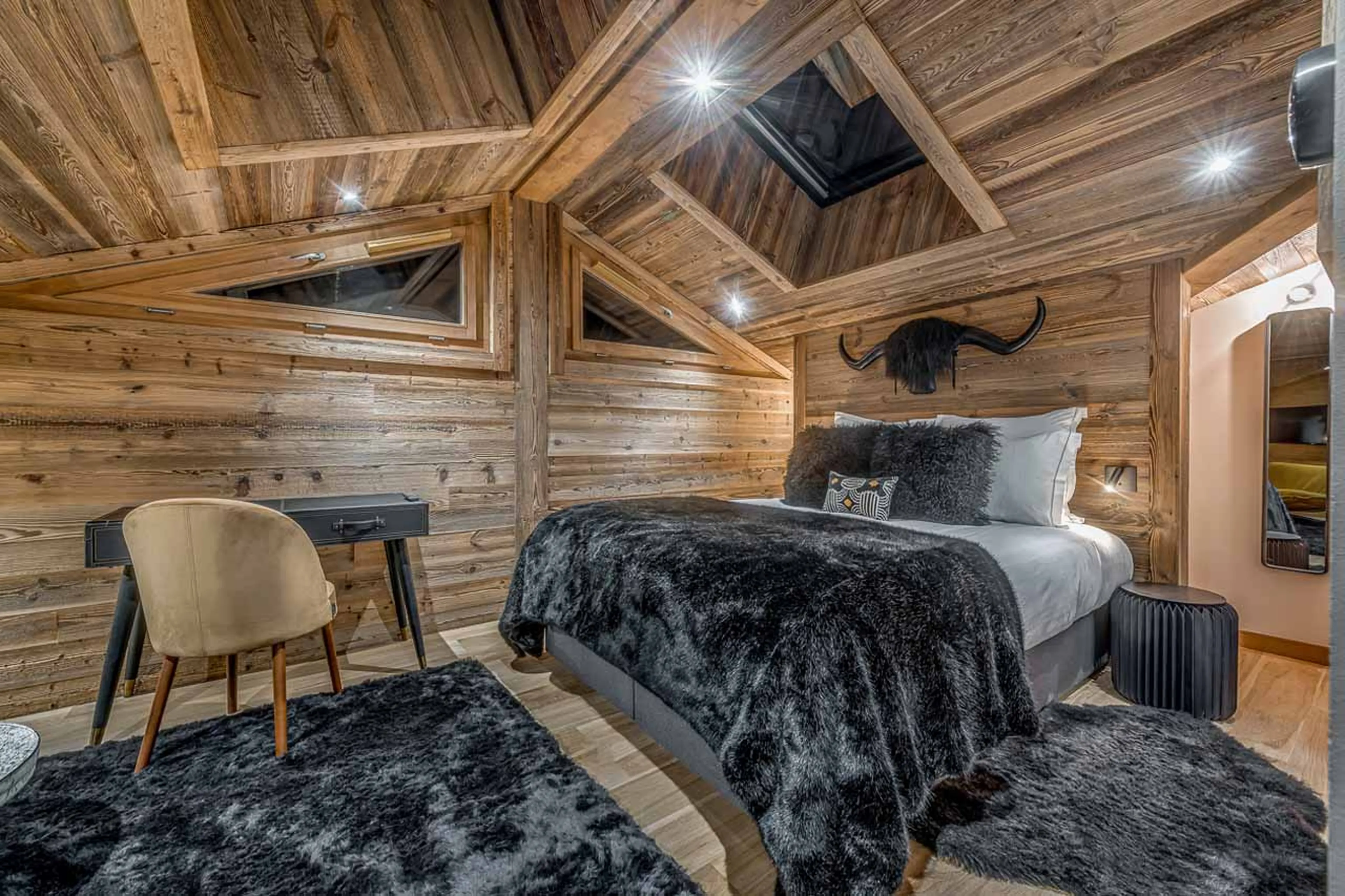 Bedroom one at Apartment Ben Nevis in Les Gets