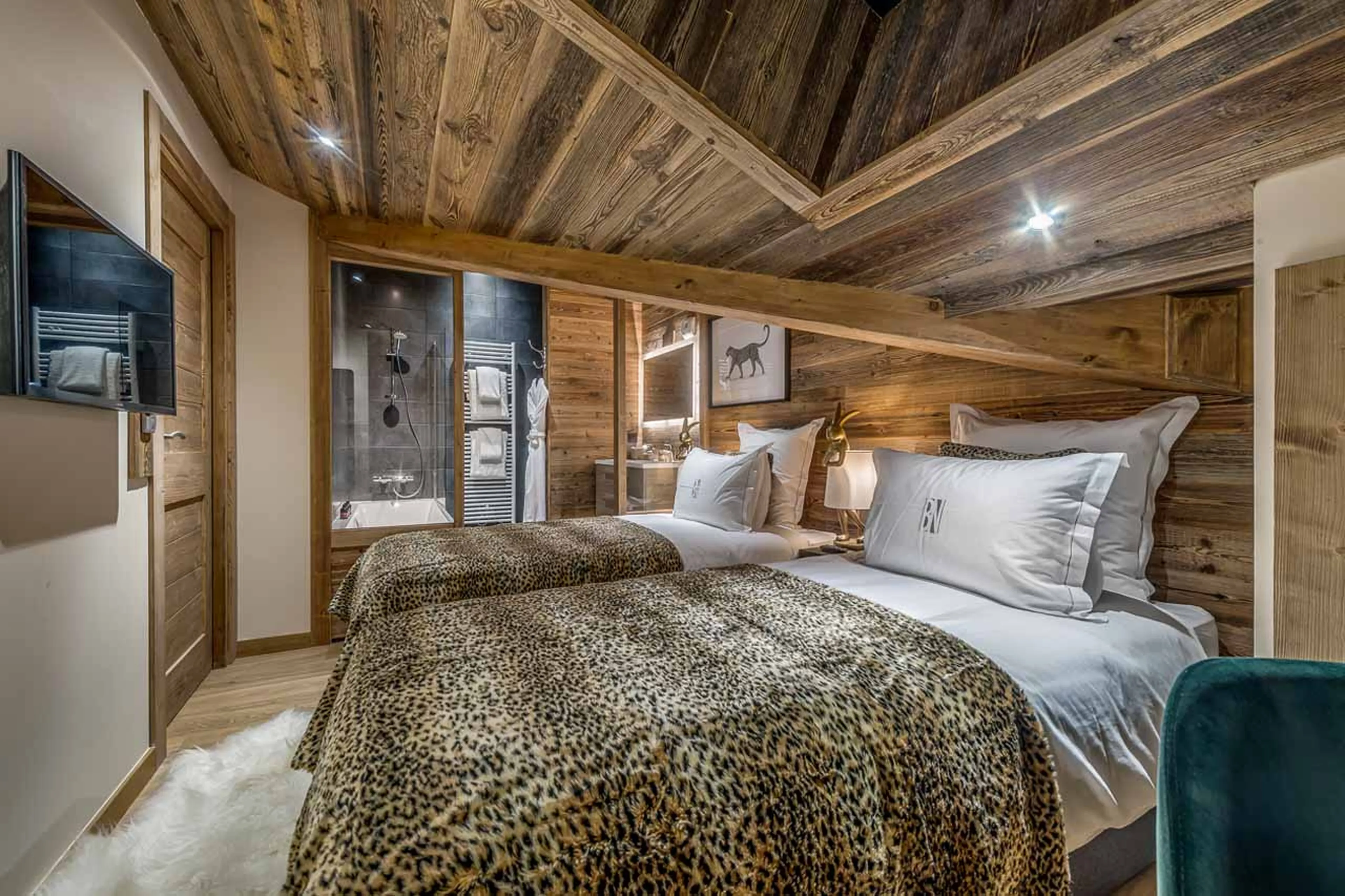 Bedroom four at Apartment Ben Nevis in Les Gets