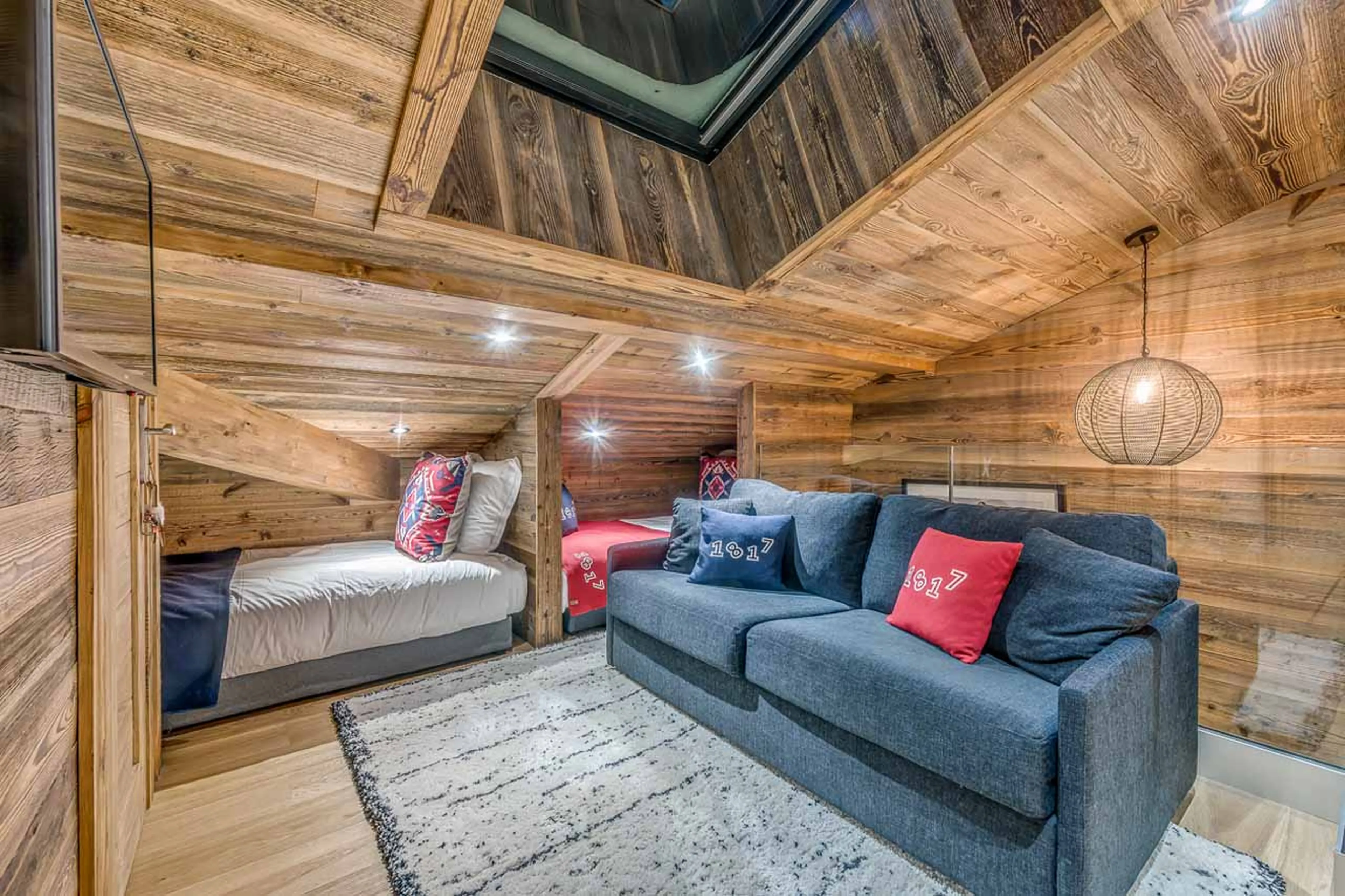 Sofa bed at Apartment Ben Nevis in Les Gets