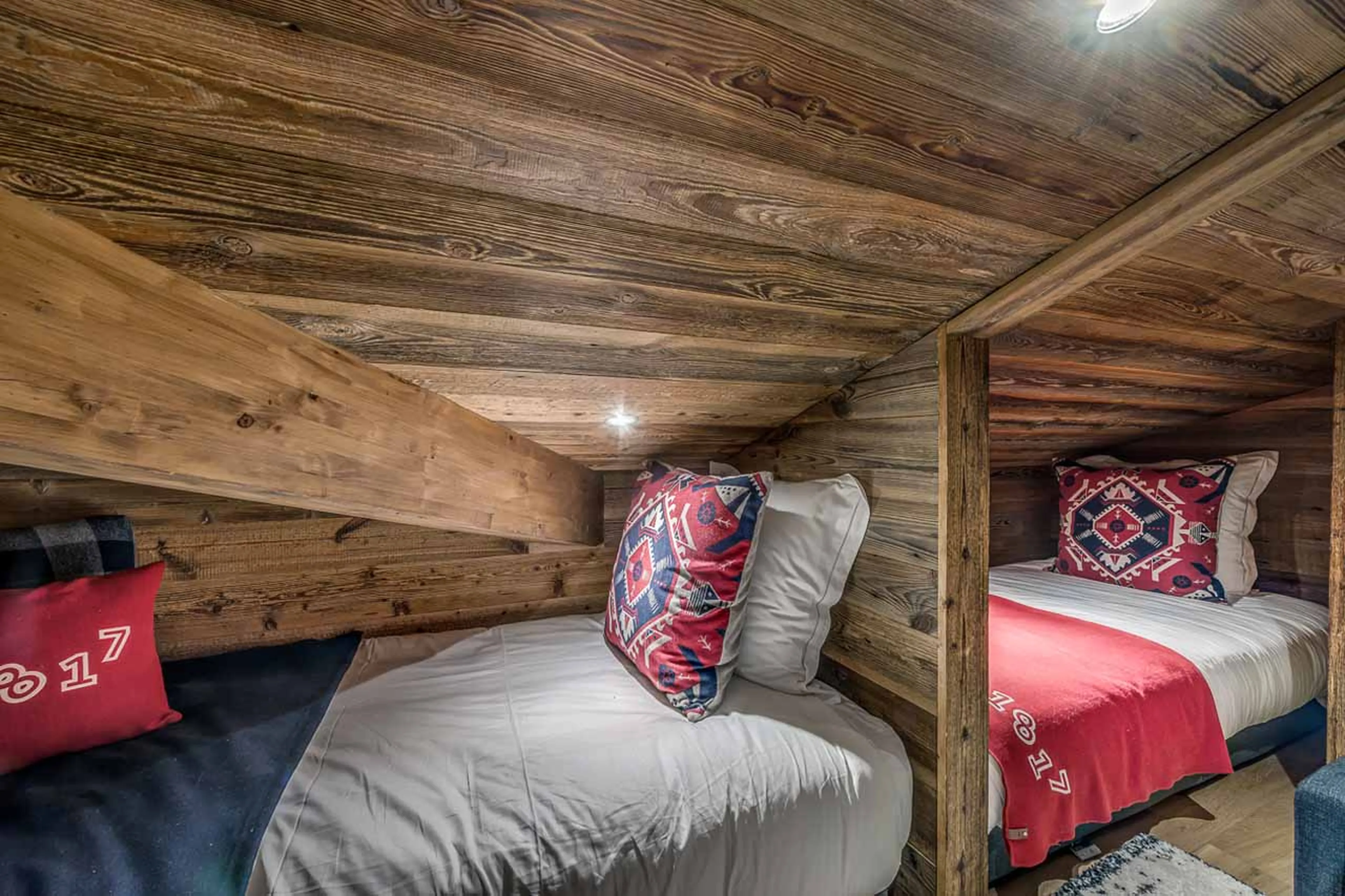 Single beds at Apartment Ben Nevis in Les Gets