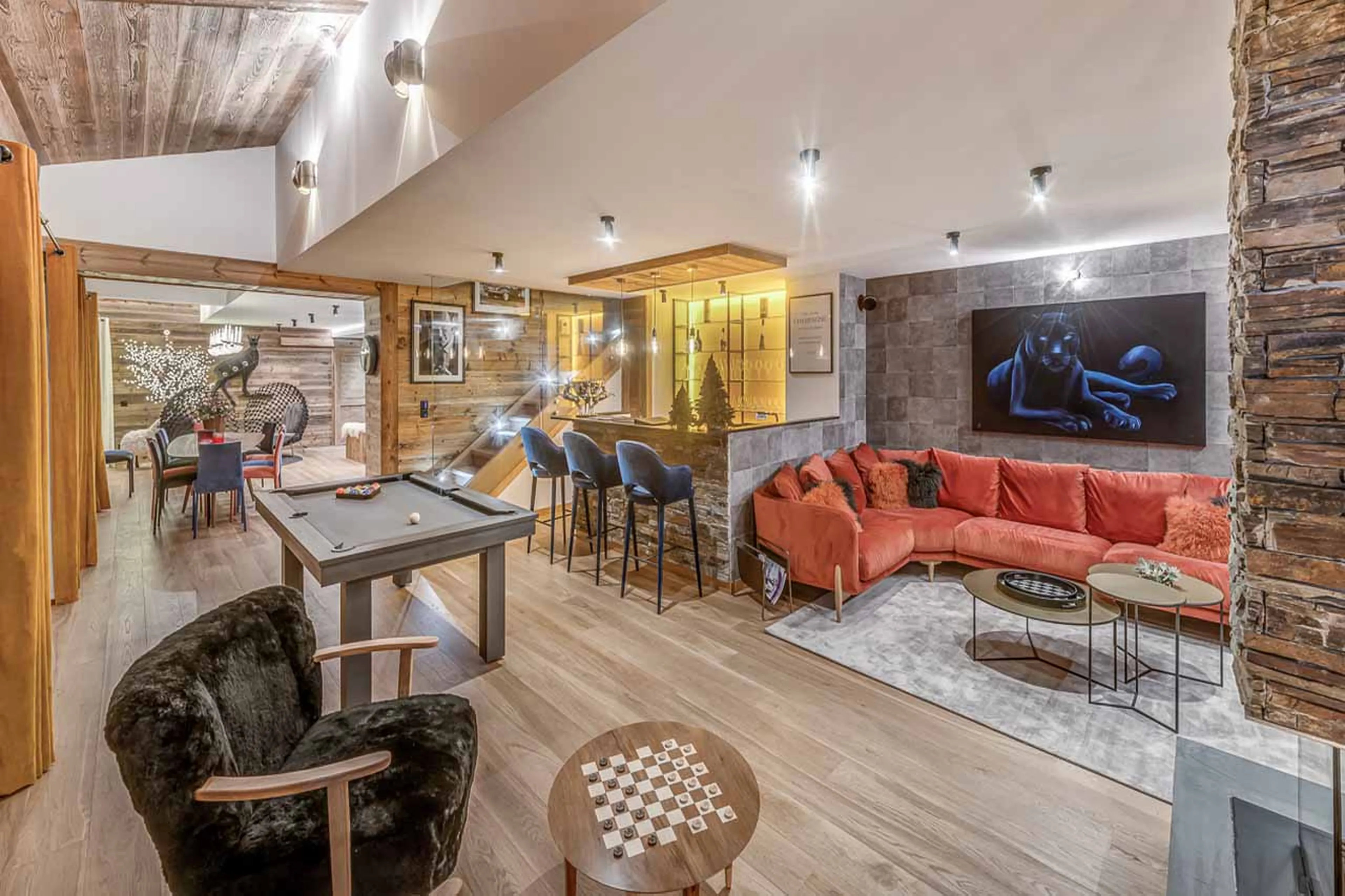 Living room at Apartment Ben Nevis in Les Gets