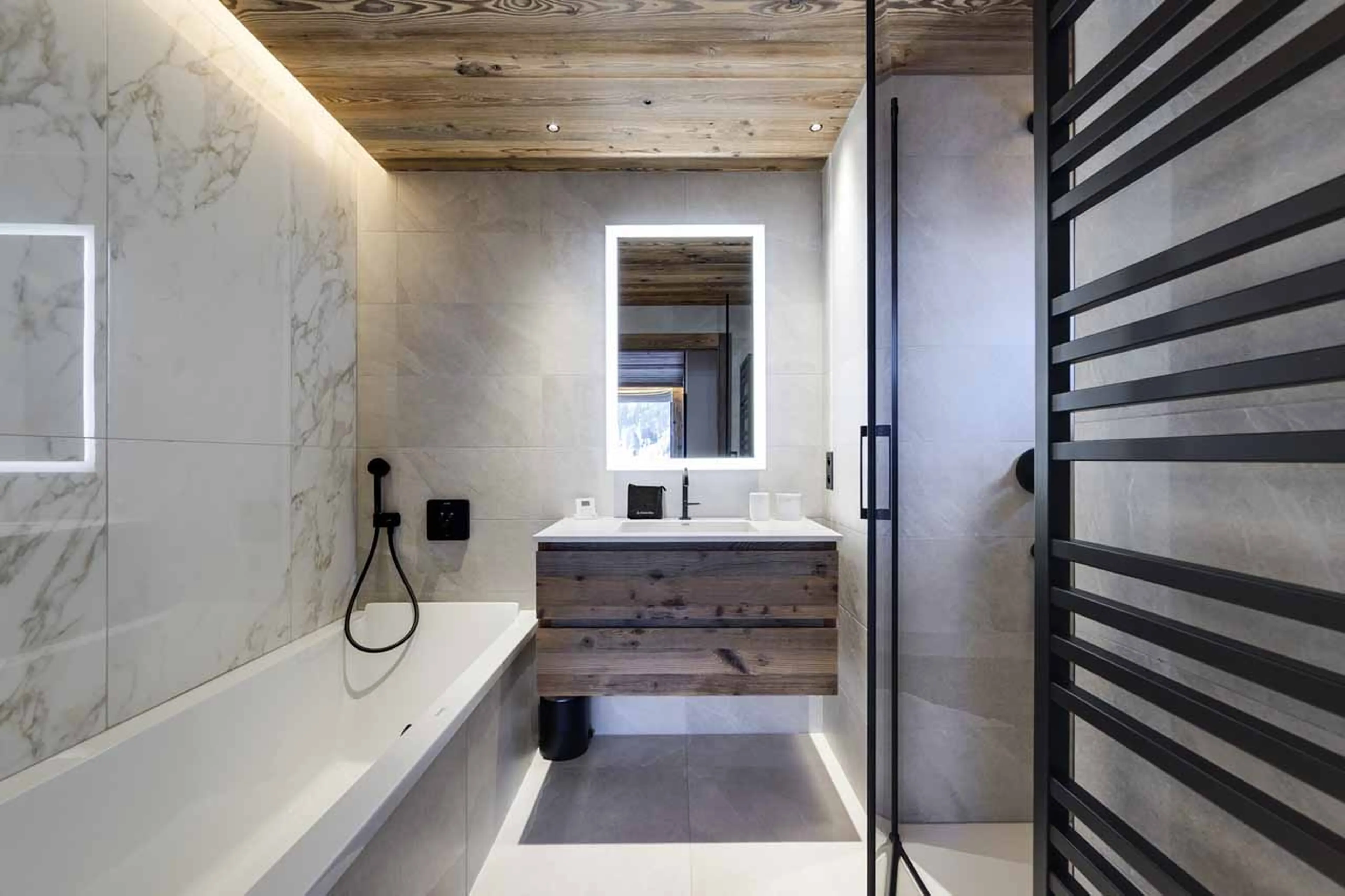 Bedroom 1 en-suite at Apartment Bergerie 203 in Val d'Isere